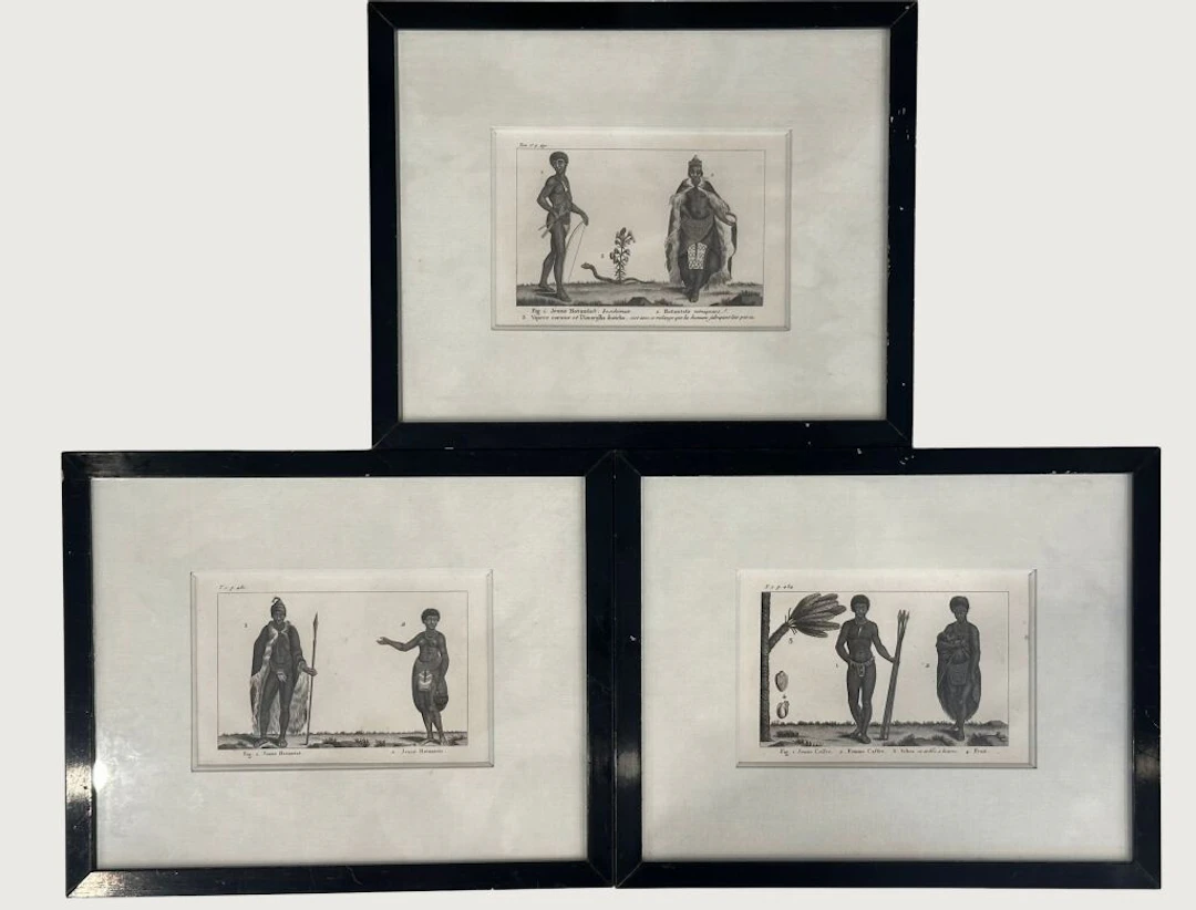 A series of 3 engravings from the Abridged Collection of Ancient and
