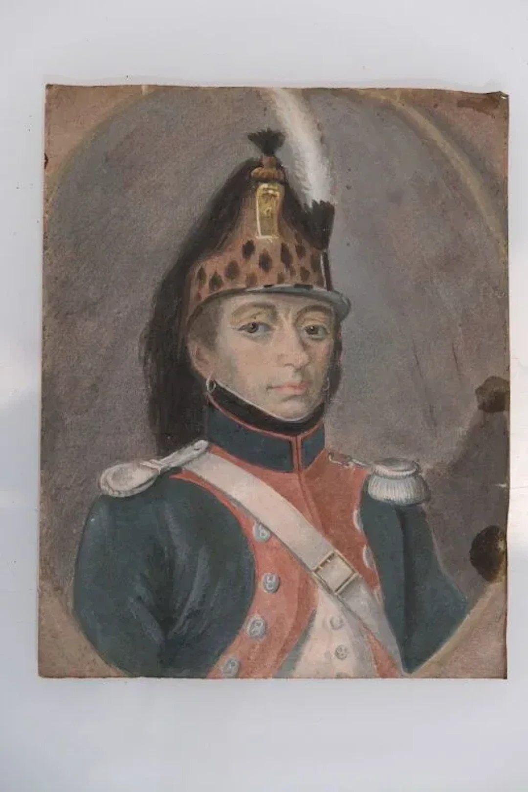 French school of the first quarter of the 19th century. Oval portrait