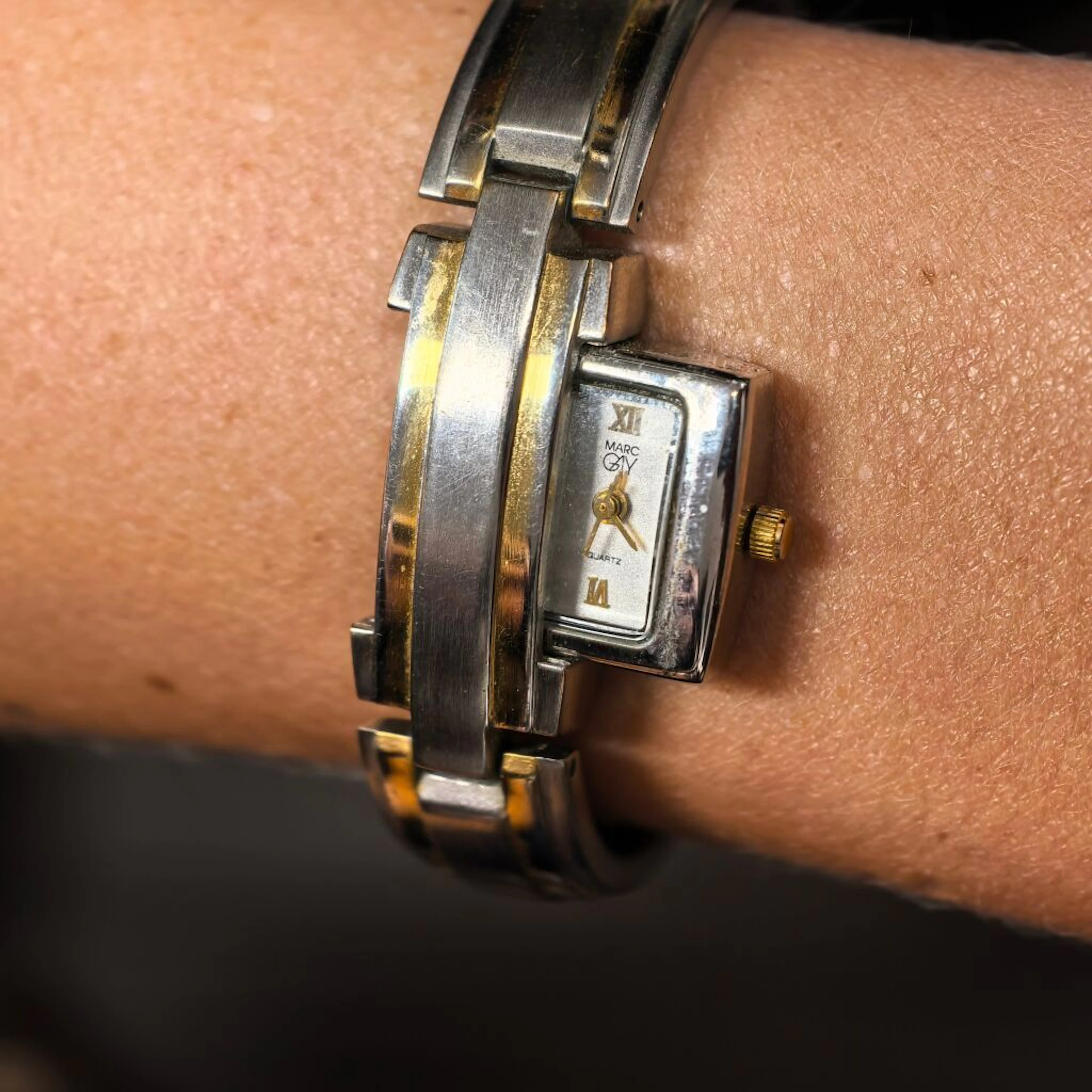 A set of steel and gold-plated watches, including two Lip watches—one