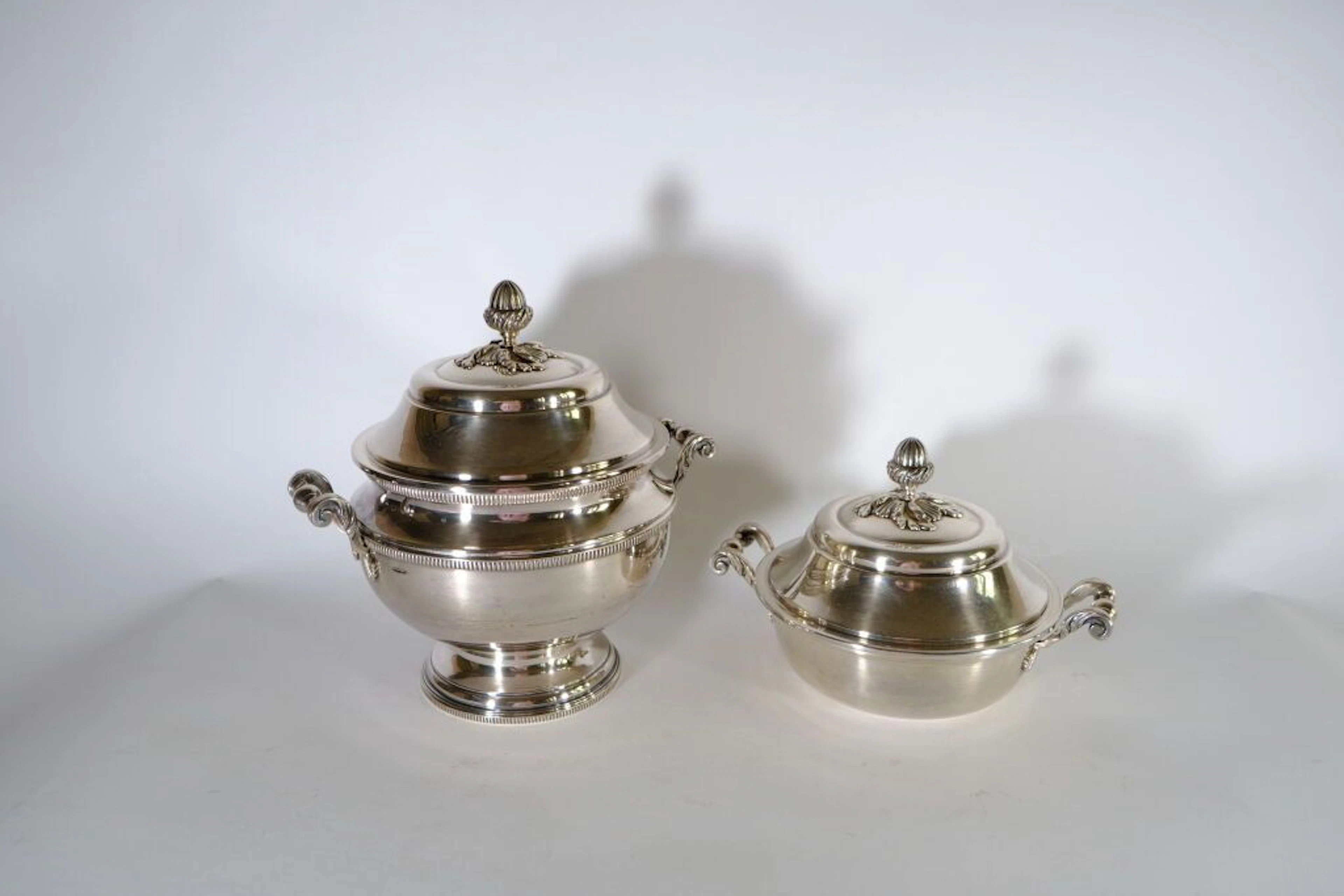 Maison Chrysalia, Paris. Soup tureen and vegetable bowl with lids