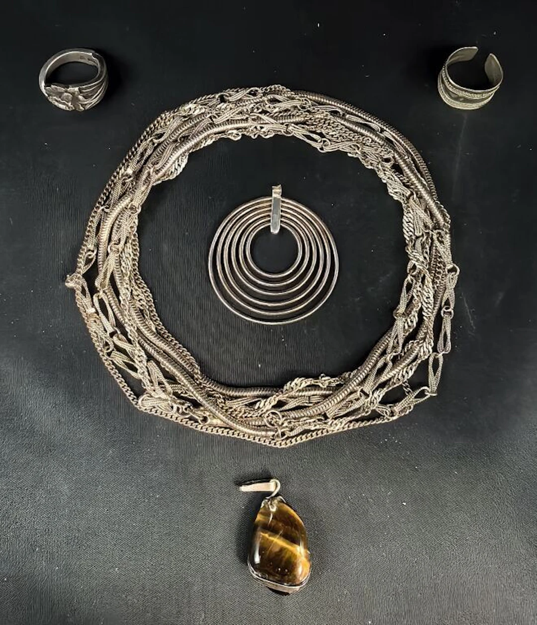 A collection of 800‰ silver jewelry—much of it broken, I must admit.