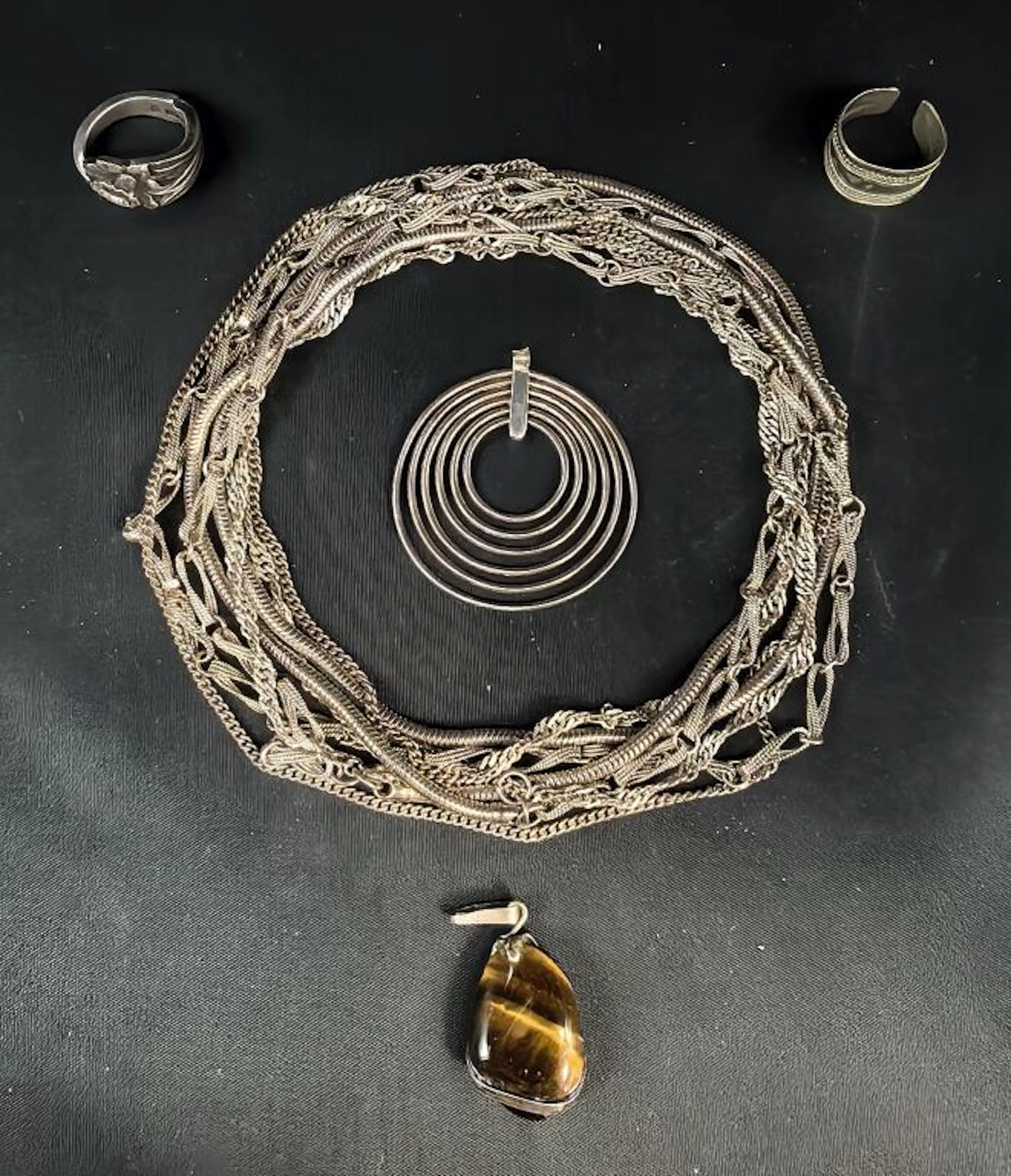 A collection of 800‰ silver jewelry—much of it broken, I must admit.