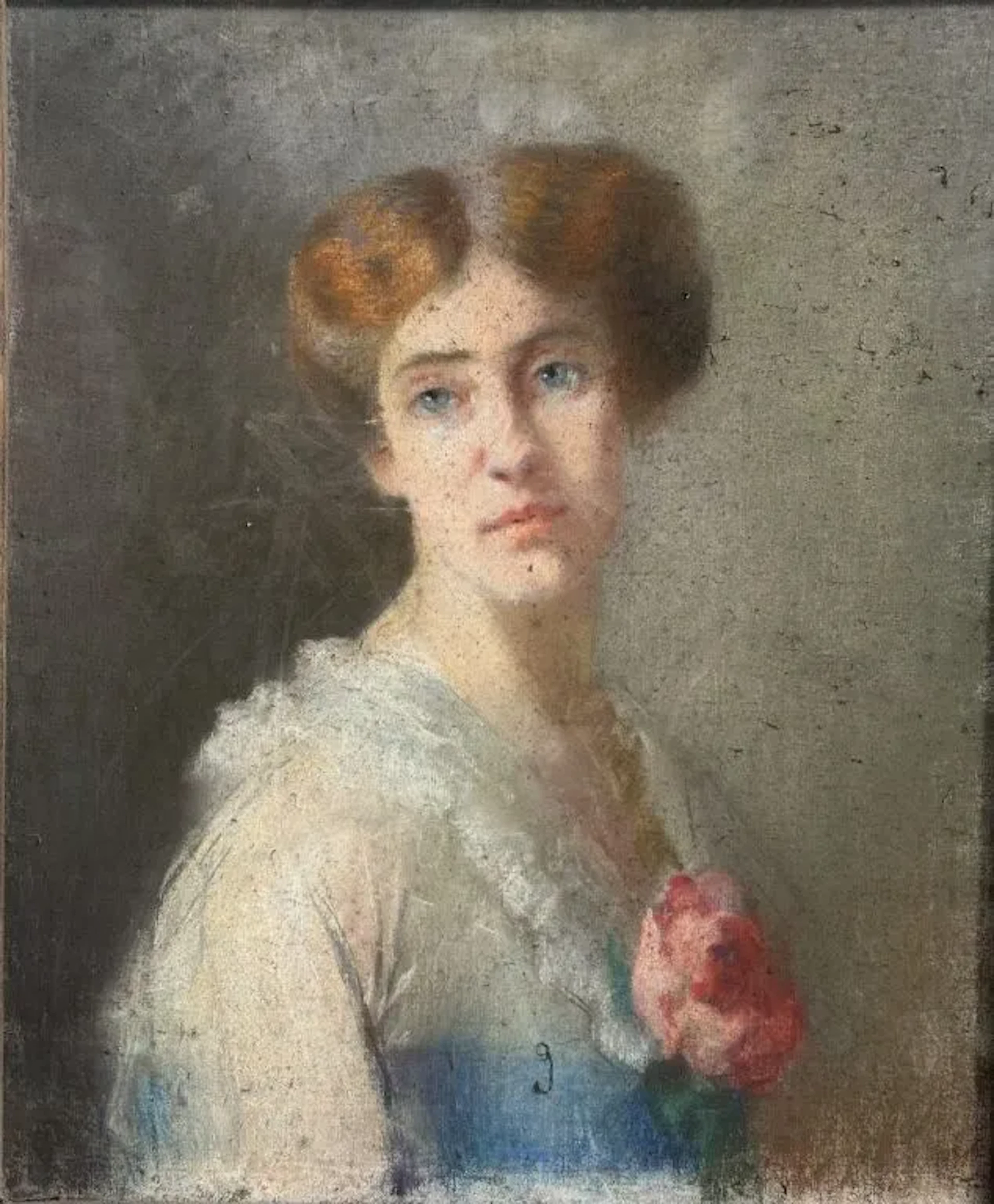 Suzanne de VIOLAINE-BRINQUANT (circa 1874–1918). A student of Louis-Hector