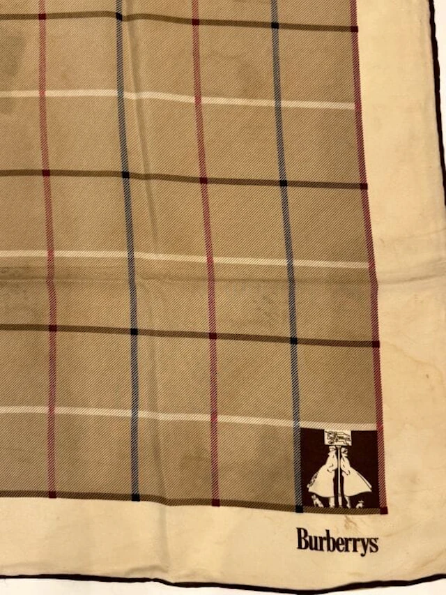 BURBERRY'S Silk scarf featuring the brand's signature Scottish tartan