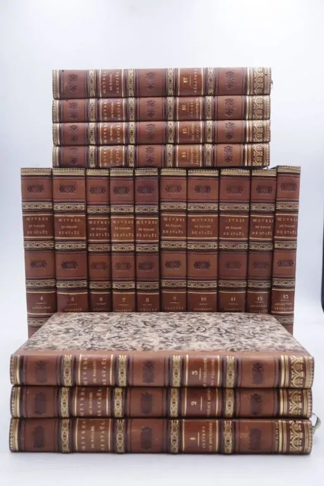 STAEL, Madame. Complete Works. Brussels, Louis Hauman & Co., 1830.