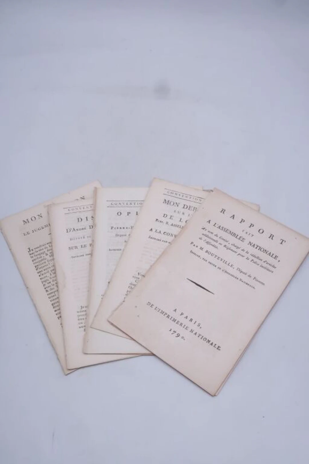 [REVOLUTION]. 8 pamphlets from the revolutionary period relating to