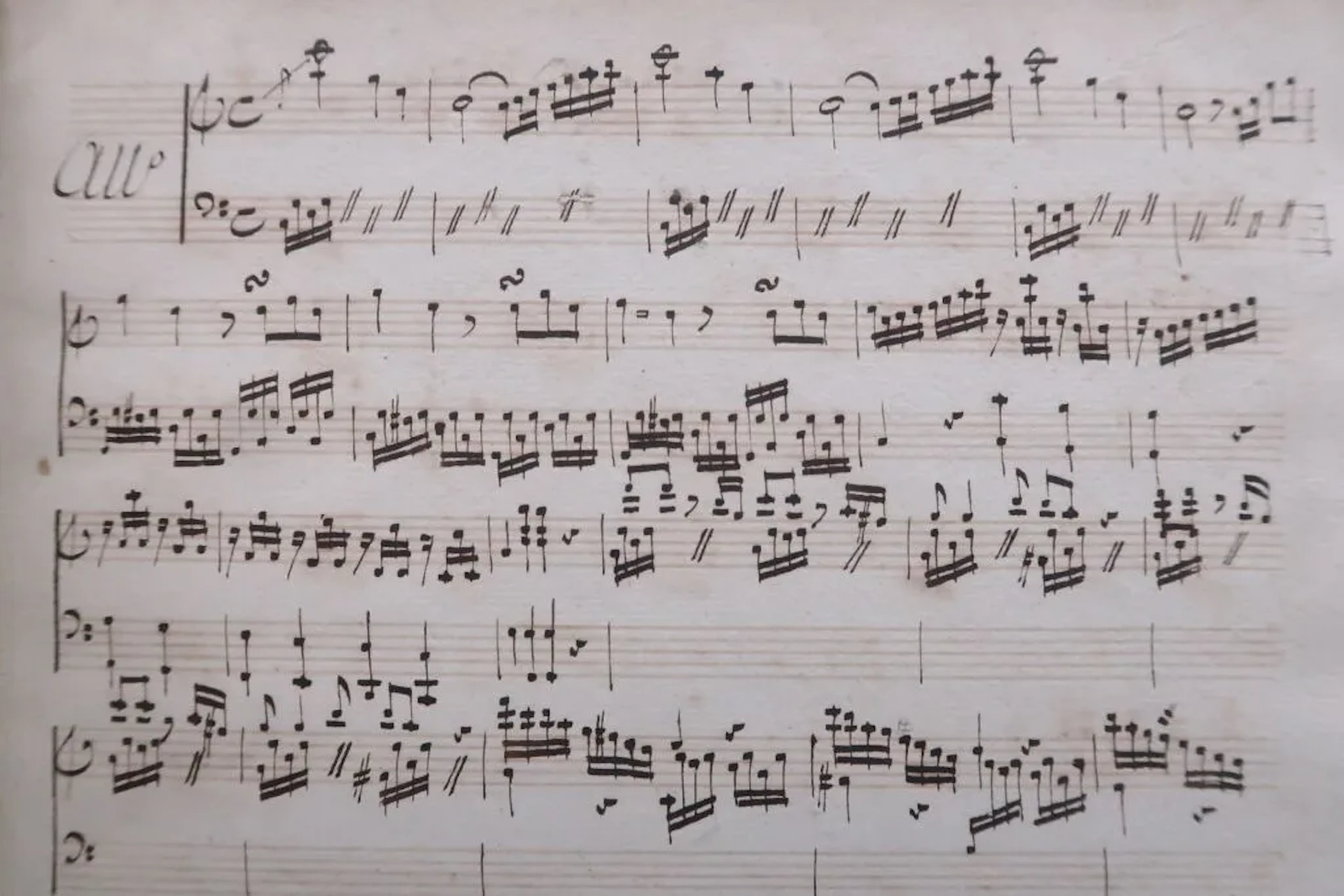 [MUSIC]. Manuscript collection of musical scores from the late 18th
