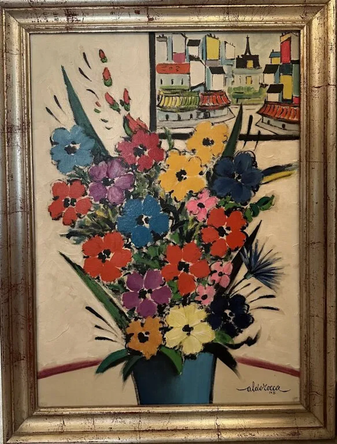 Aldo ROCCA (20th century) Still Life with a Bouquet of Flowers, View