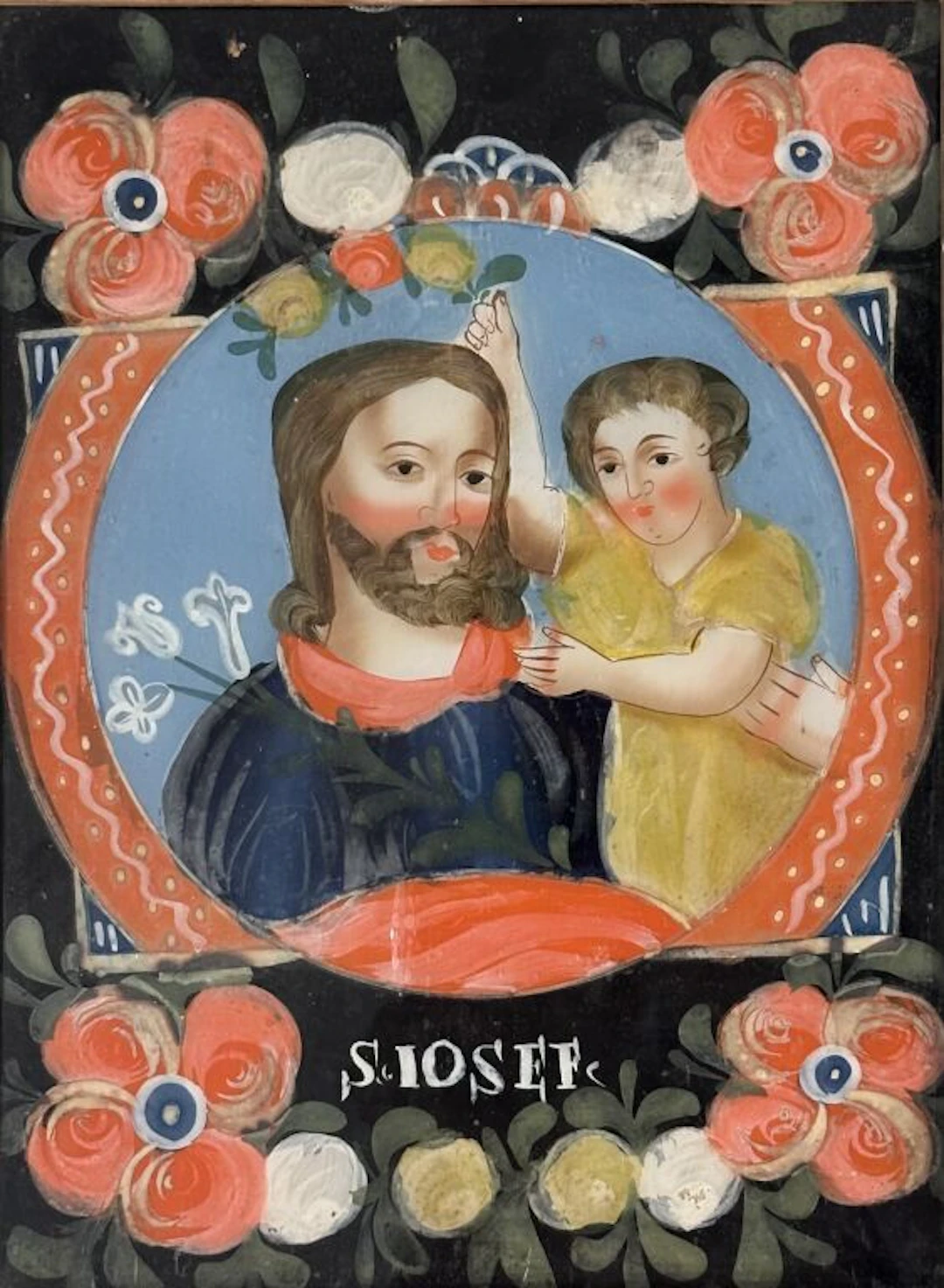 Probably Alsace, late 18th century. Saint Joseph holding the infant