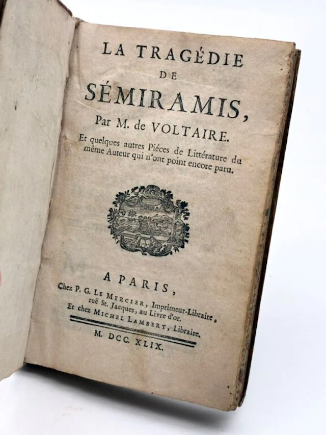 VOLTAIRE. *The Tragedy of Semiramis*, by M. de Voltaire. And several
