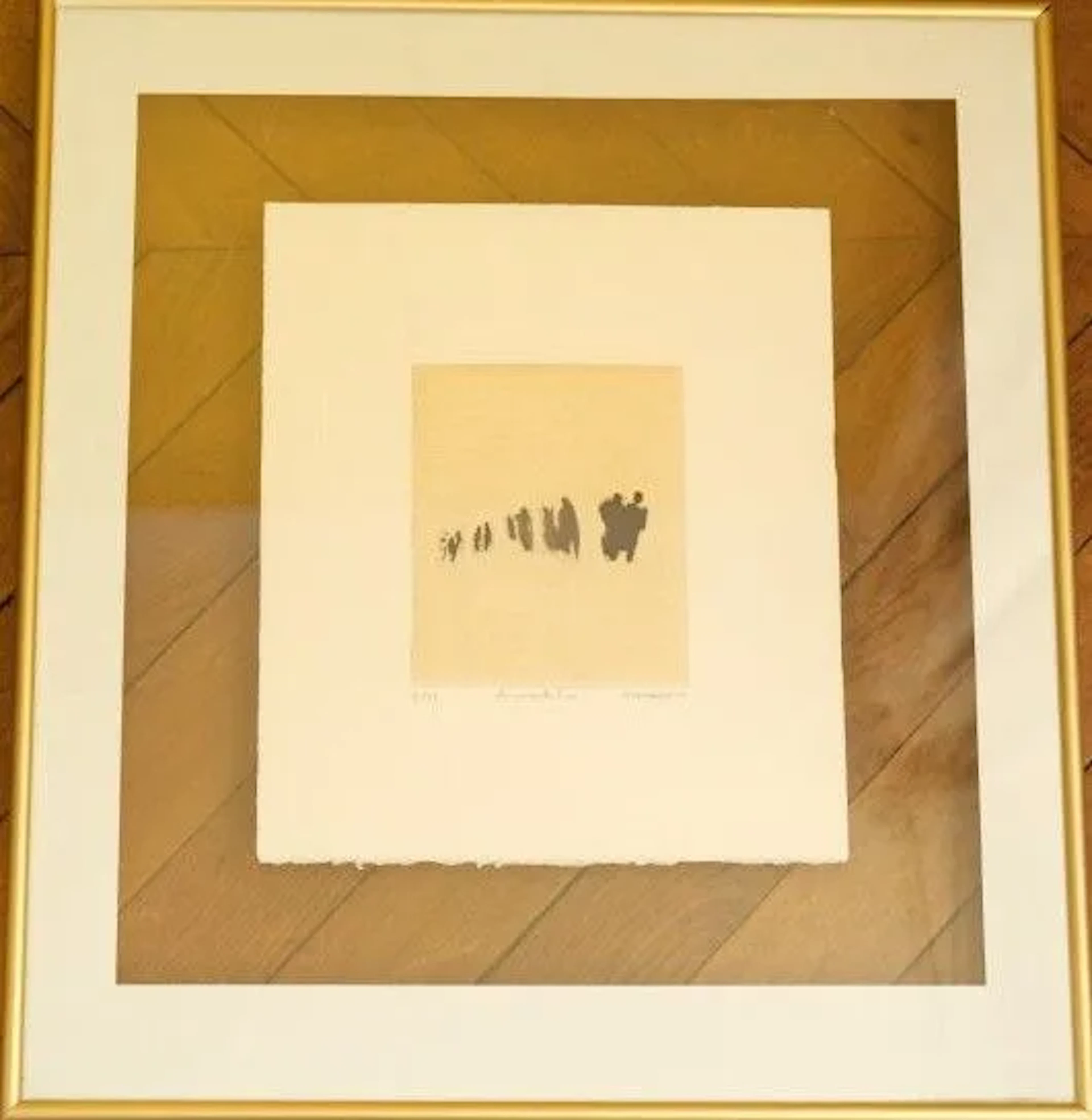Jean SOLOMBRE (born in 1948) "La concertation," 1993 Lithograph. Signed