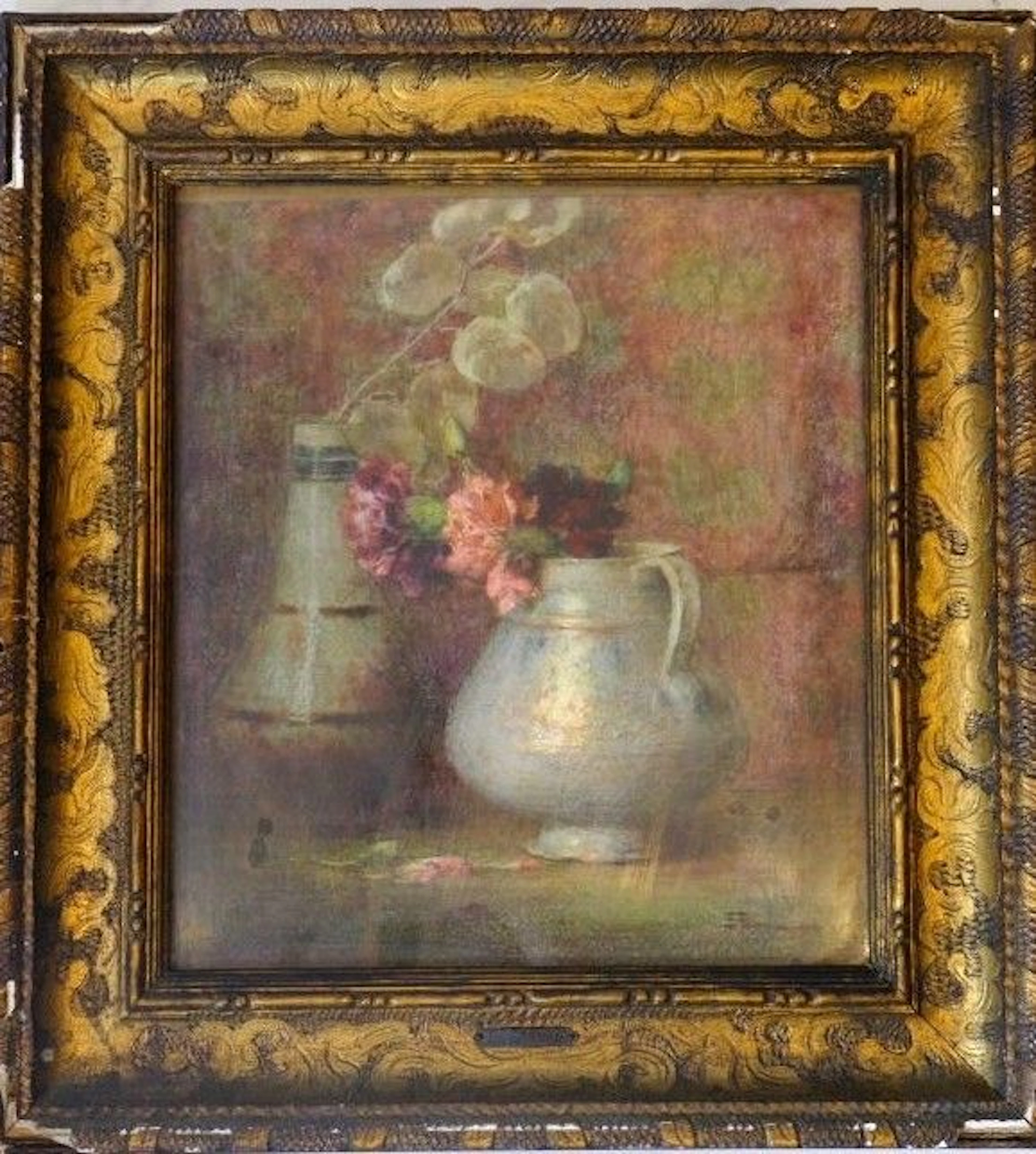 Ernest FILLIARD (1868–1933) Still Life with Vases and Flowers. Mixed