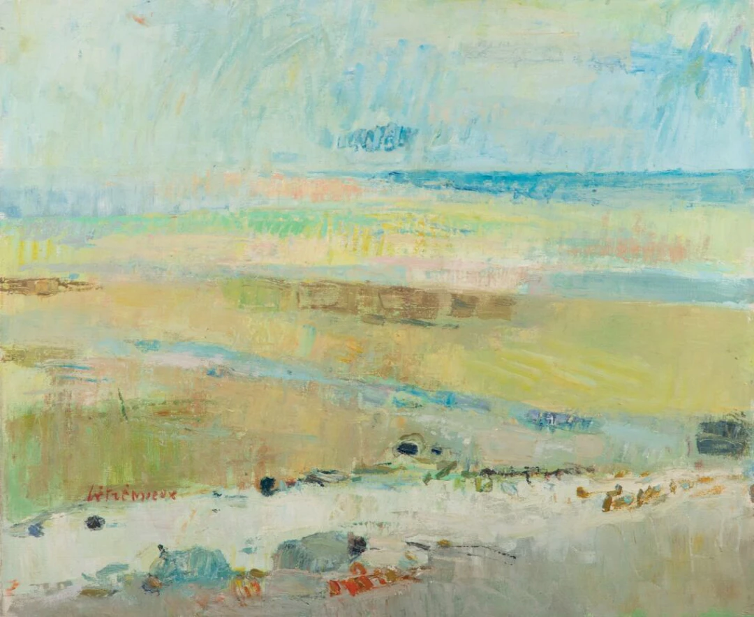 Charles BETREMIEUX (1919–1997). Seaside. Oil on canvas. Signed lower