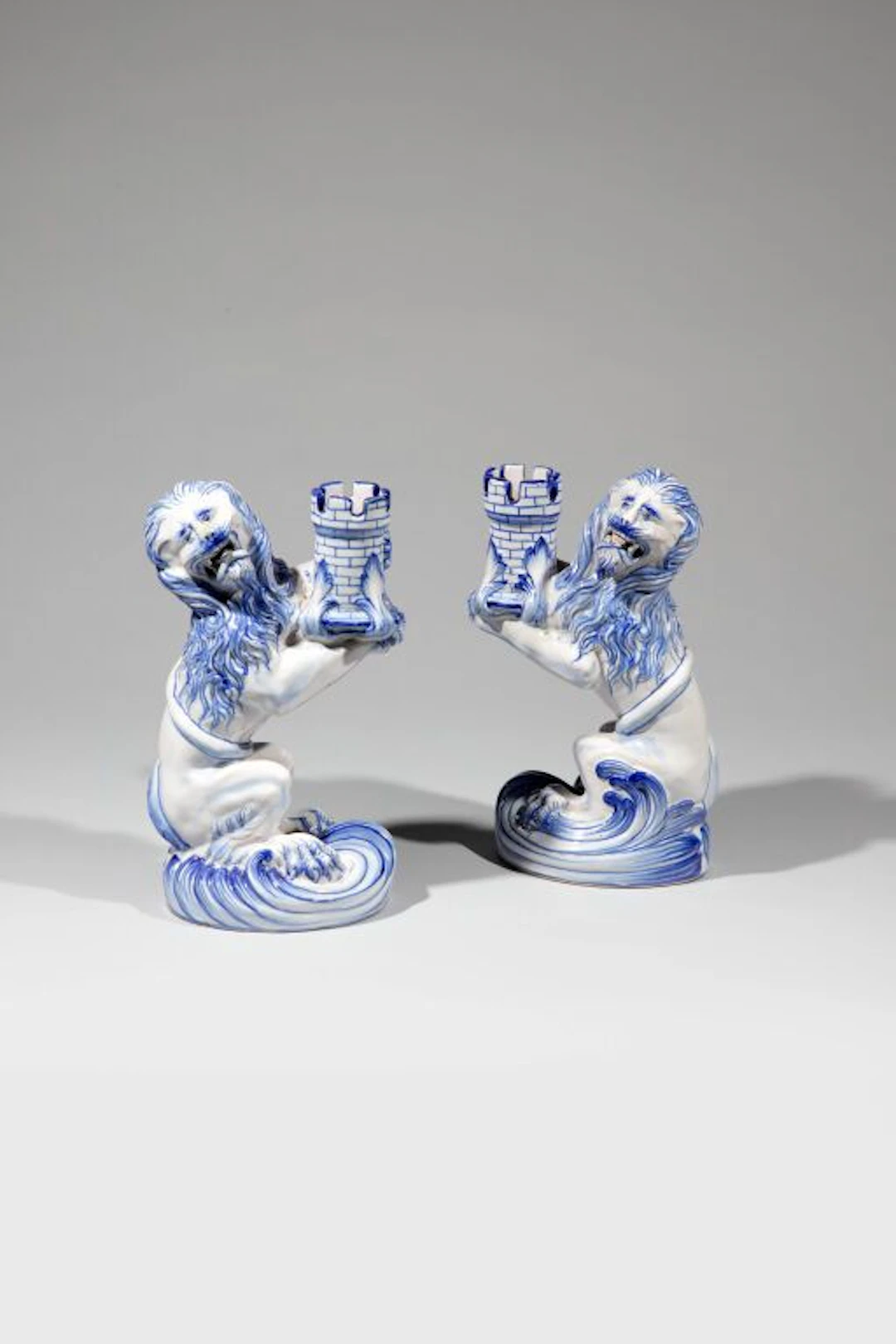 Émile GALLÉ (1846–1904). Pair of candlesticks known as the “Heraldic