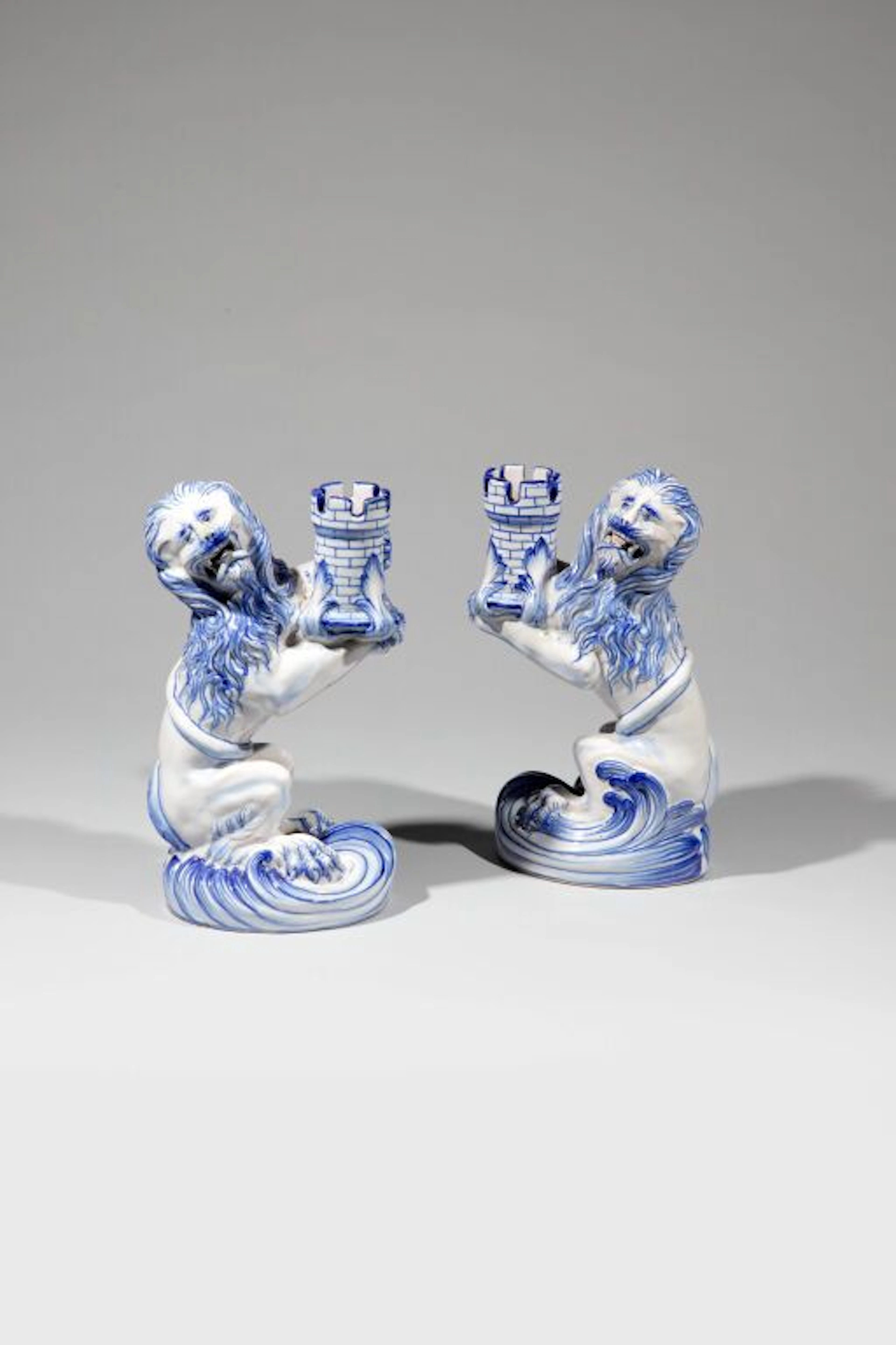 Émile GALLÉ (1846–1904). Pair of candlesticks known as the “Heraldic