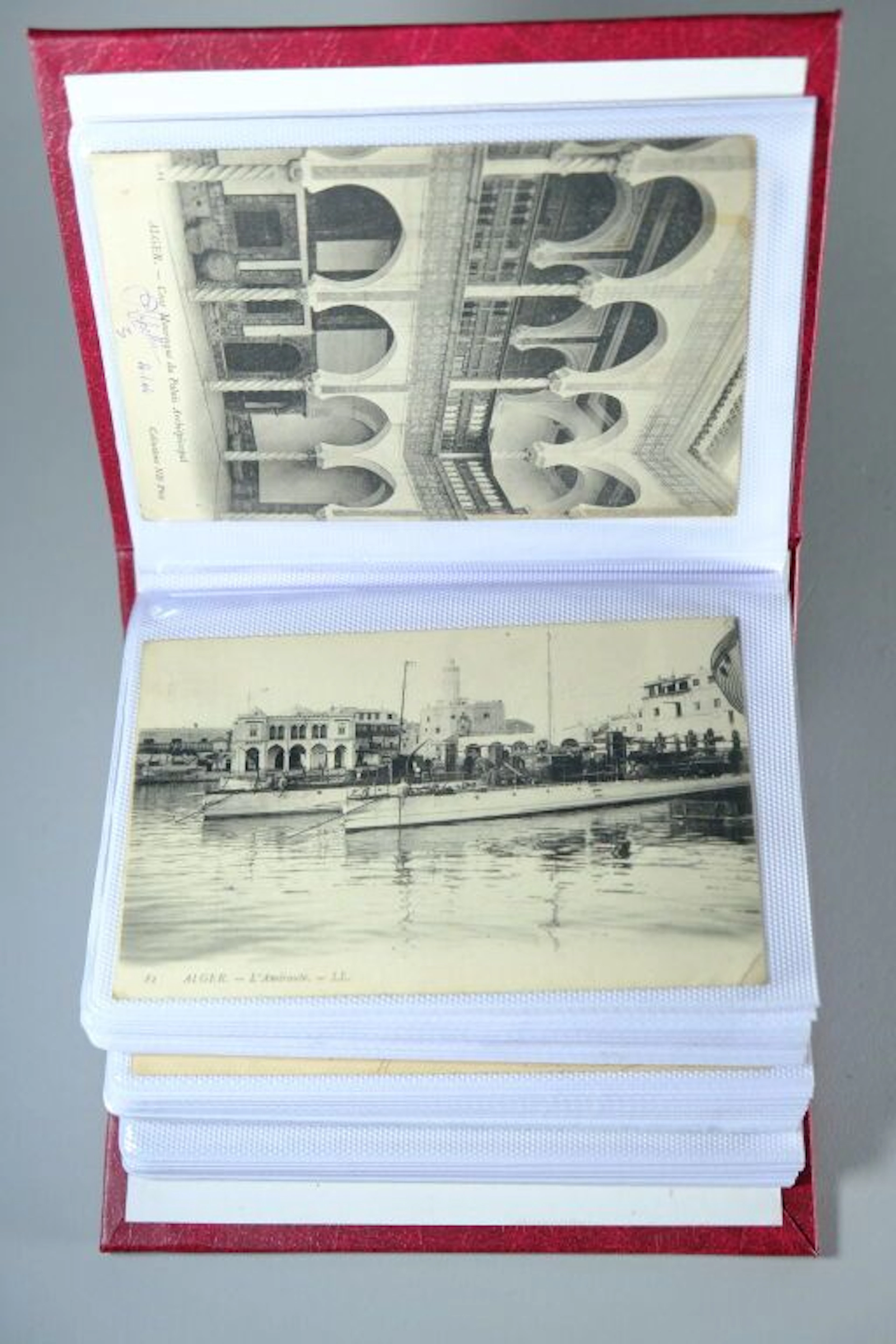 [ALGERIA]; [POSTCARDS] Album containing approximately 73 postcards
