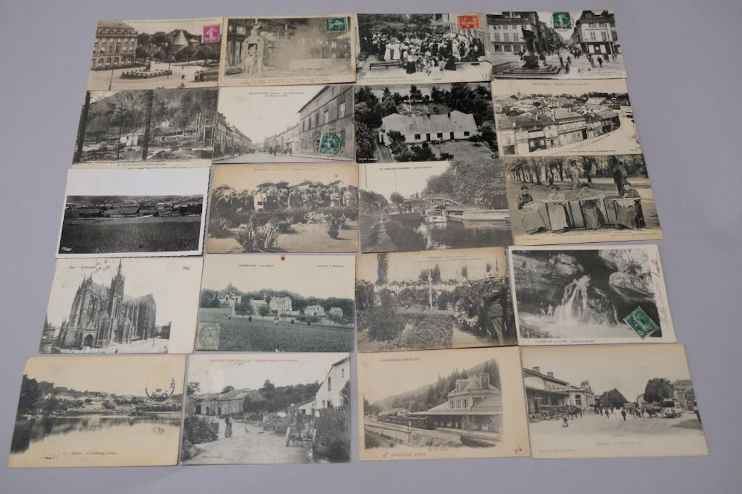 POSTCARDS FROM CHAMPAGNE/LORRAINE... Set of approximately 30 postcards.
