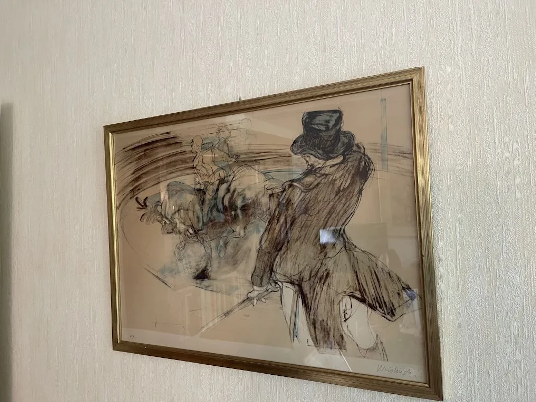 Claude WEISBUCH (1927–2014). - Training. Lithograph on Arches paper.