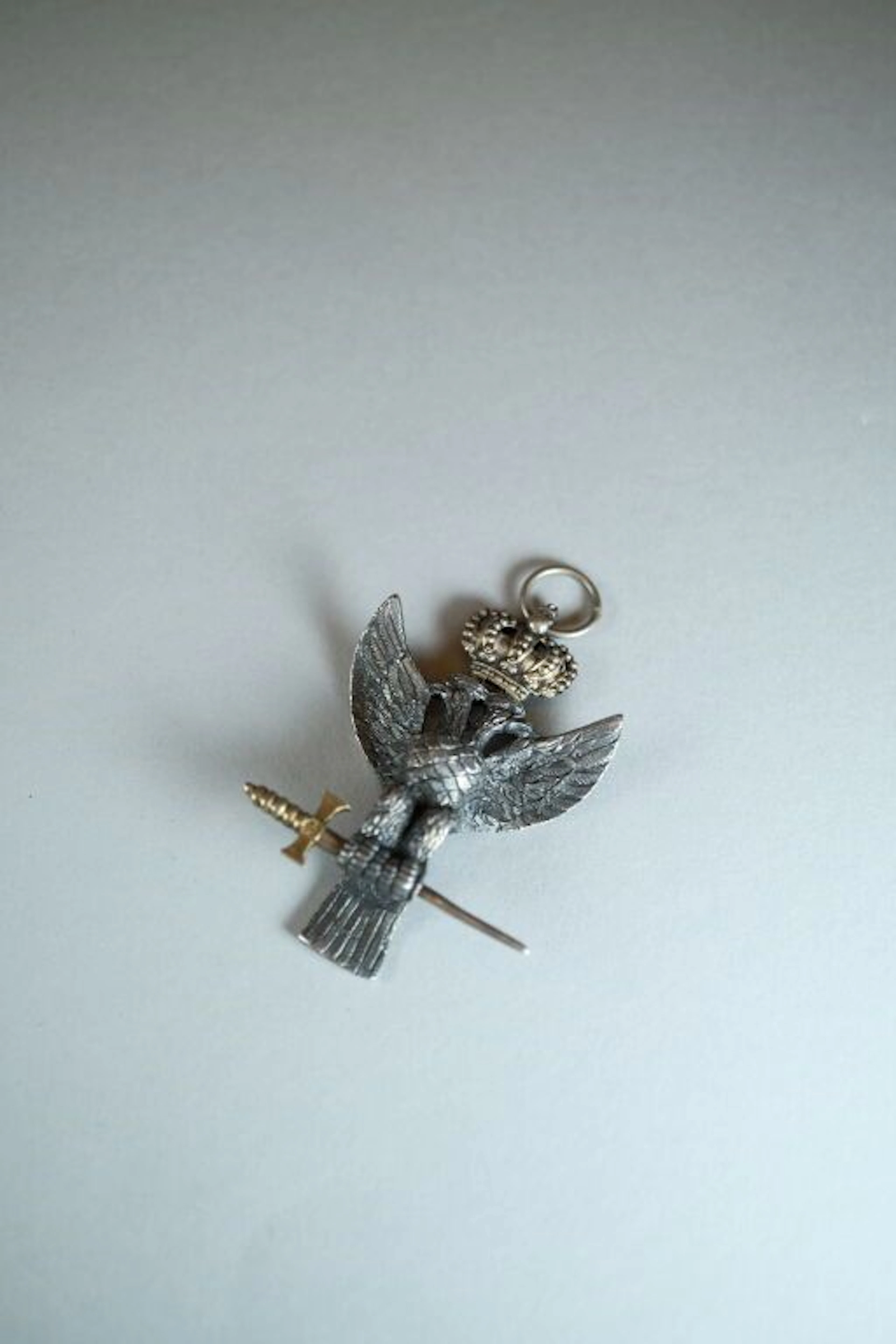 30th Degree Jewel, Knight of Kadosh, crowned double-headed eagle clasping