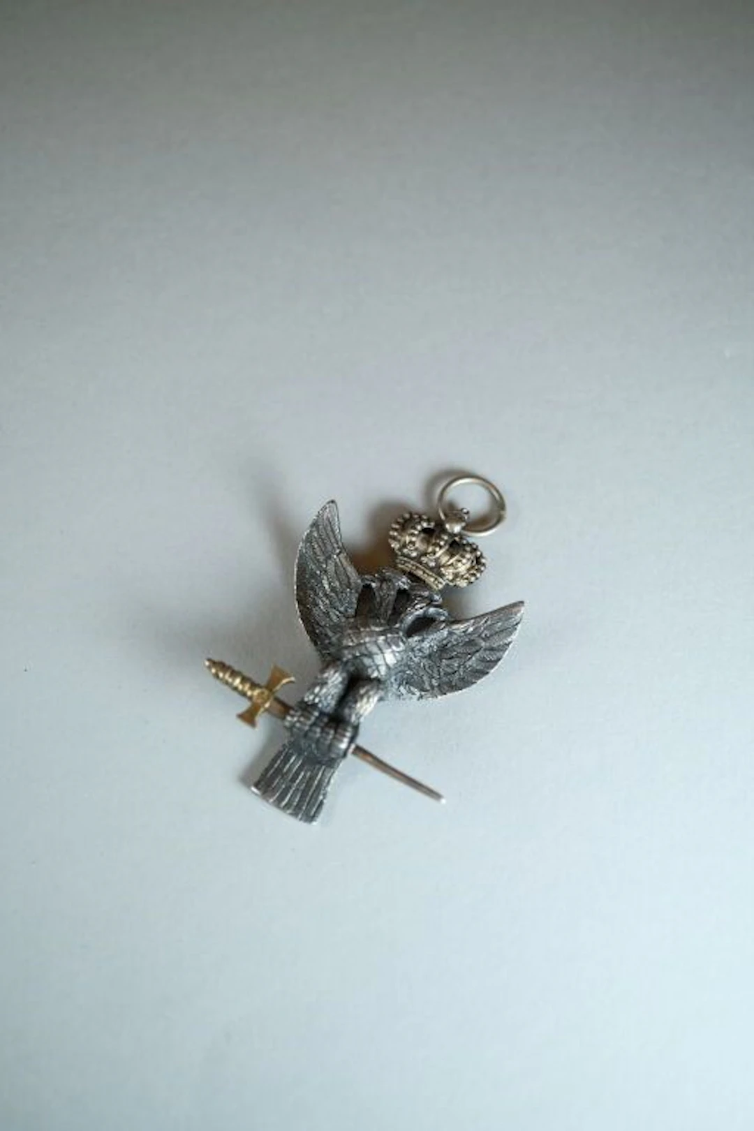 30th Degree Jewel, Knight of Kadosh, crowned double-headed eagle clasping