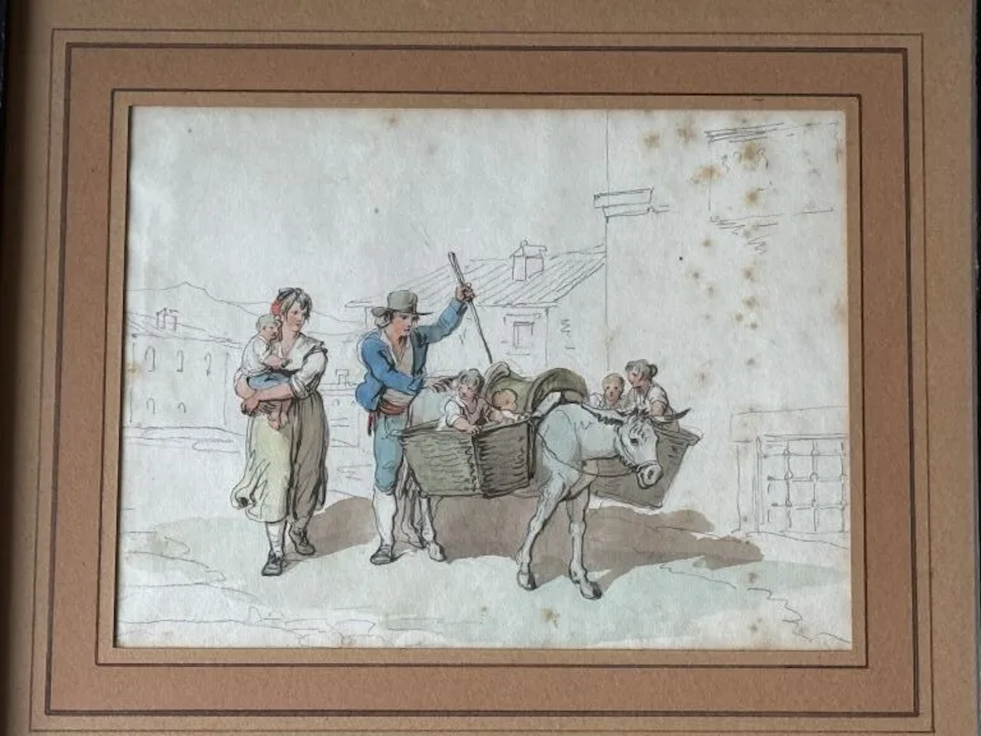 Achille PINELLI (1809–1841). A series of four Neapolitan genre scenes.