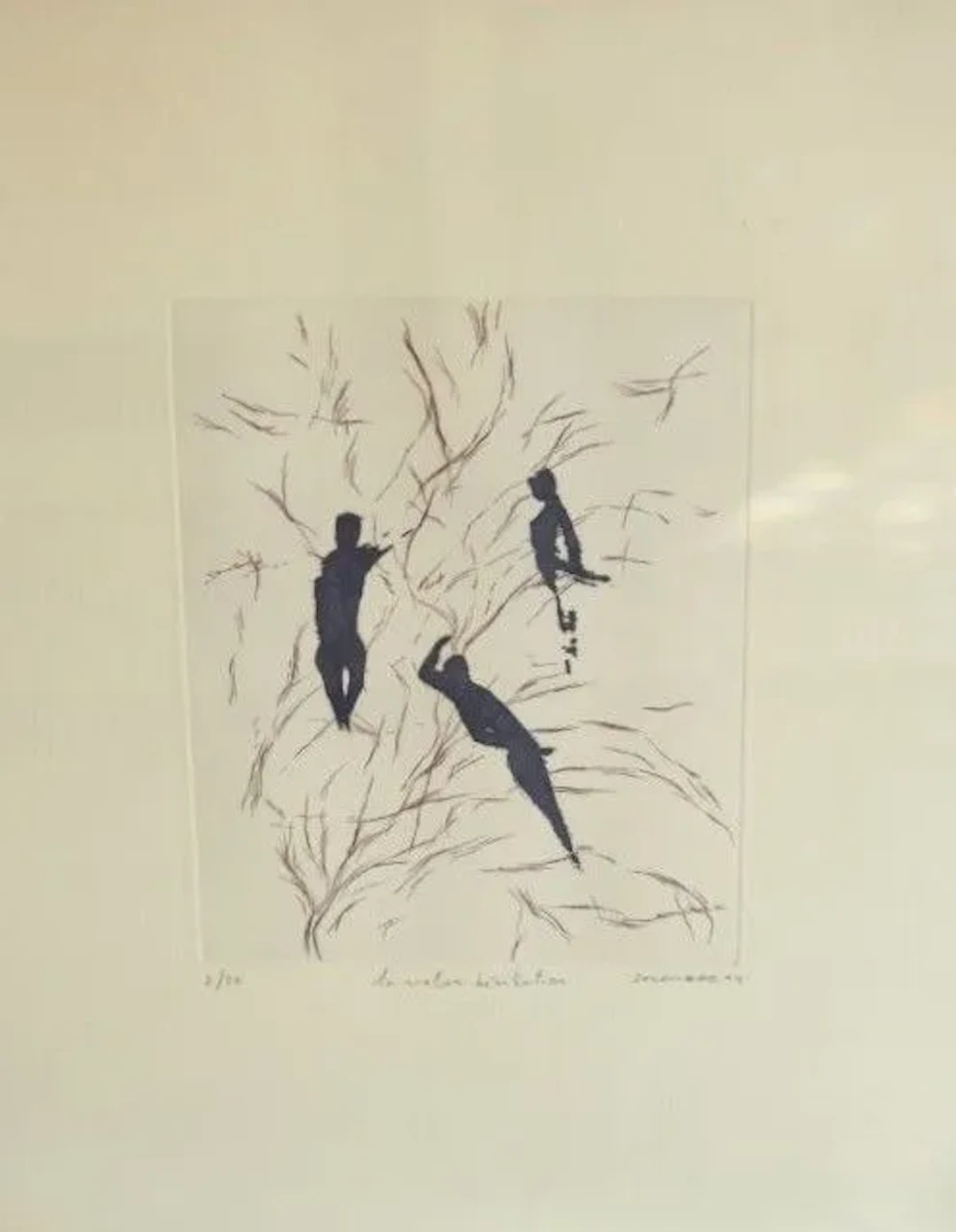 Jean SOLOMBRE (born in 1948). La valse hésitation, 1994. Lithograph.