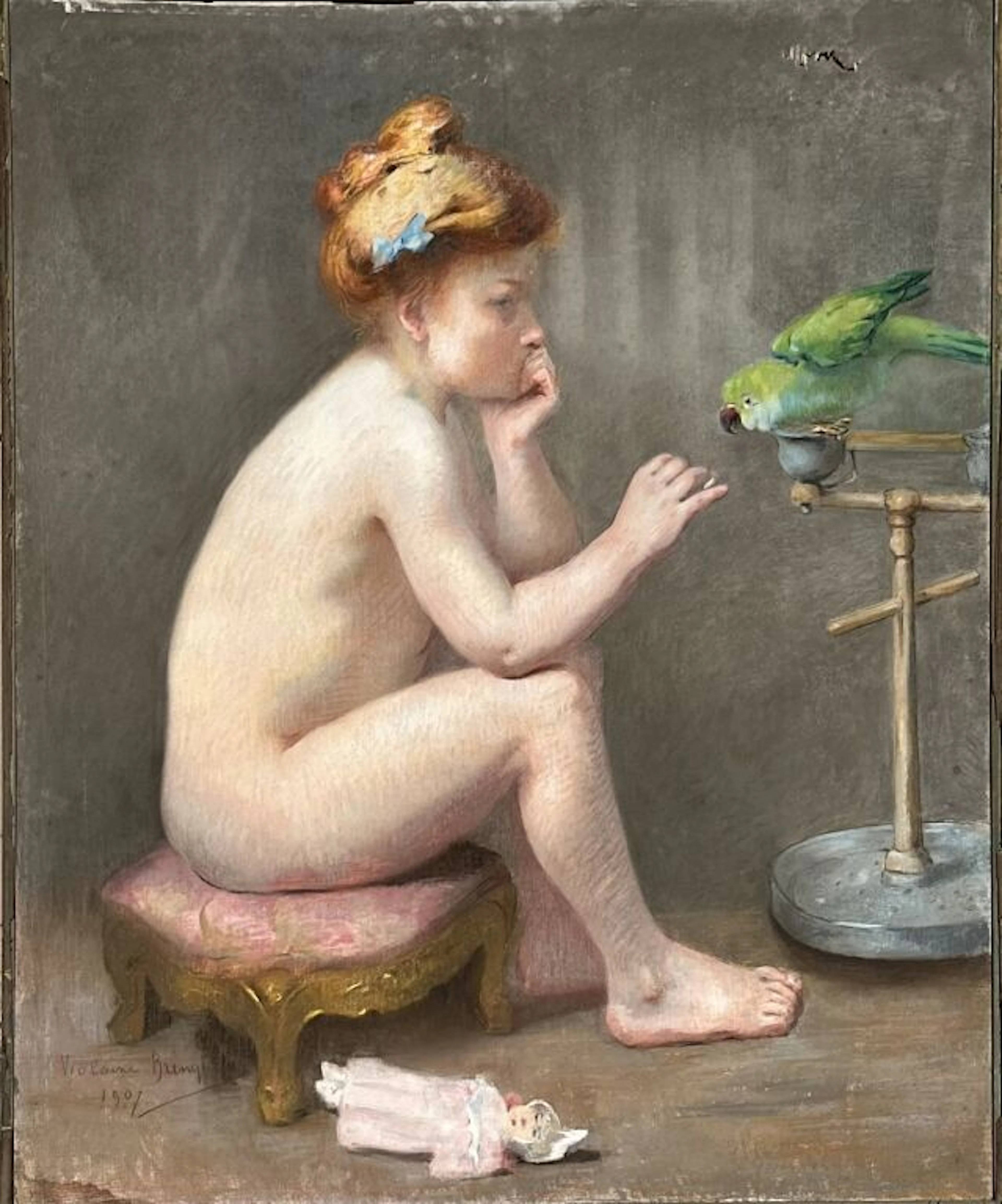 Suzanne de VIOLAINE-BRINQUANT (circa 1874–1918). A student of Louis-Hector