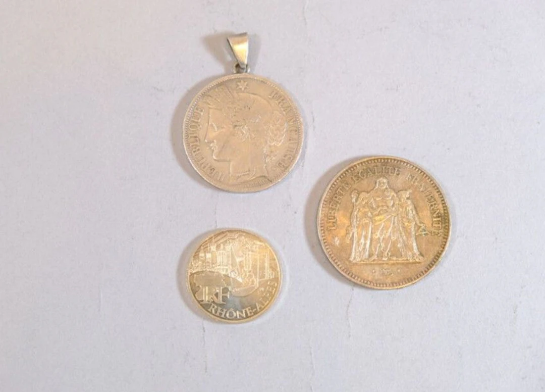[FRANCE] Set of silver coins consisting of: - 1 x 50 FRANCS Hercules