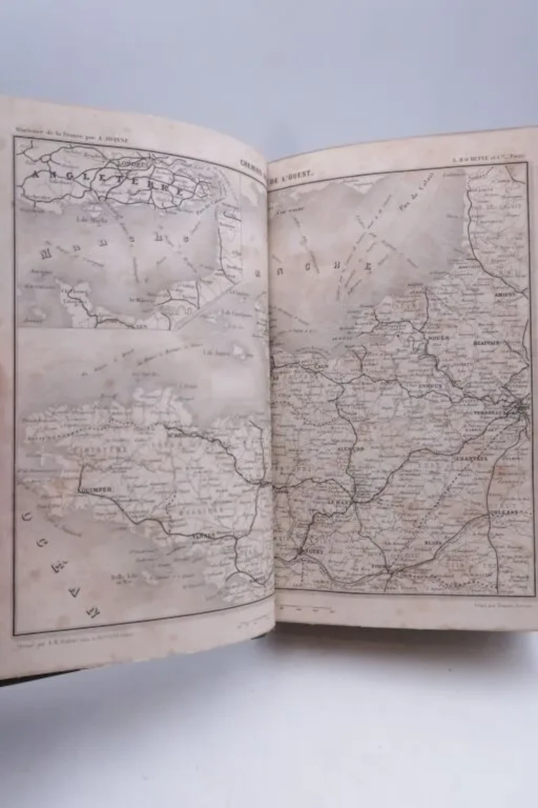 [JOANNE GUIDES]. COURCY, Pol de. From Rennes to Brest and Saint-Malo.