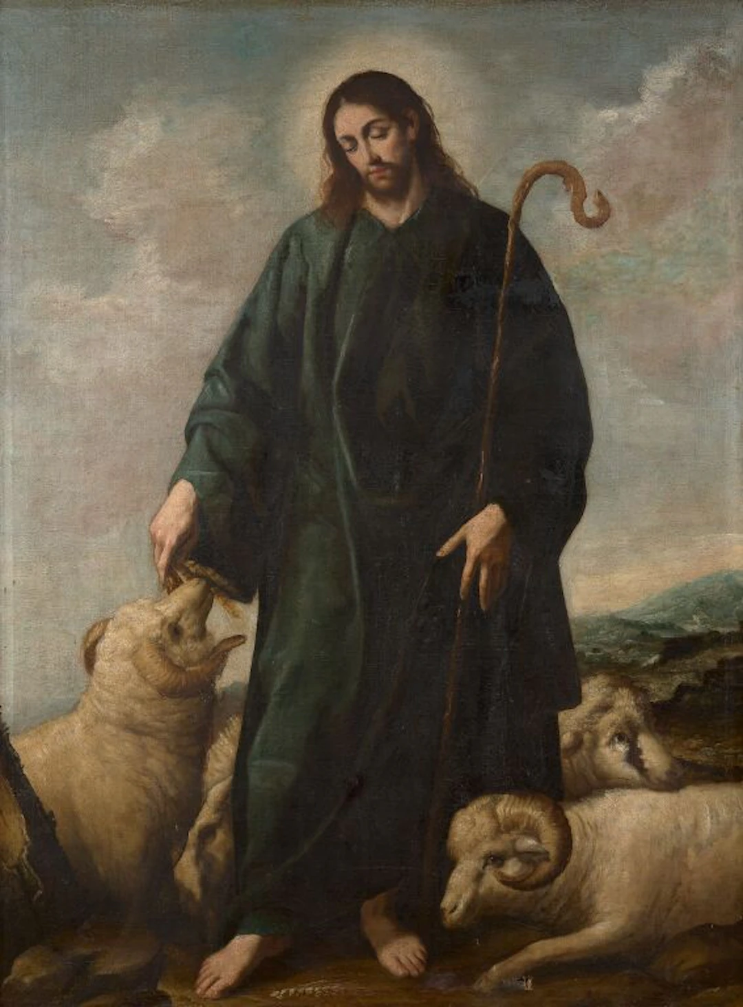 Francisco COLLANTES (Madrid, c. 1599–1656). The Good Shepherd. Original