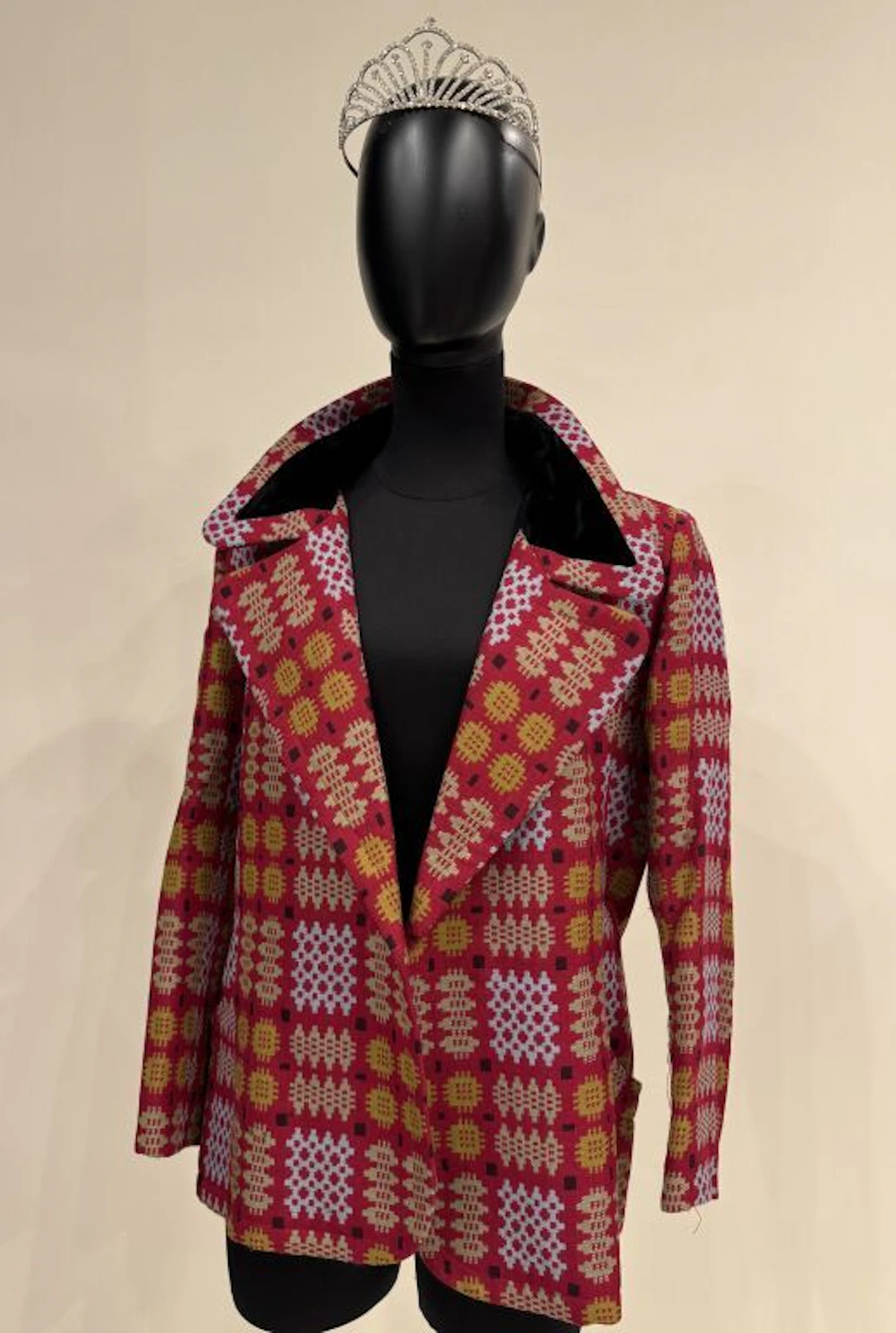 CHRISTIAN LACROIX Wool jacket with a couture jacquard pattern in shades