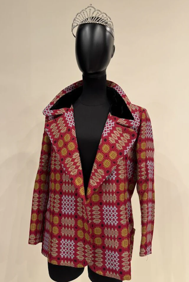 CHRISTIAN LACROIX Wool jacket with a couture jacquard pattern in shades