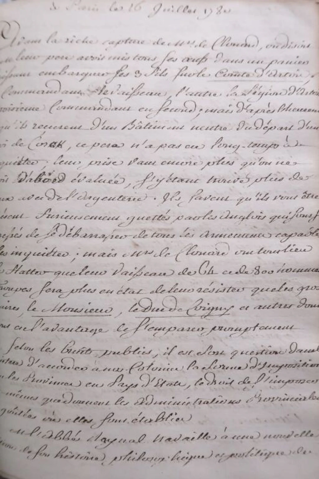 [MANUSCRIPT]. News journal, covering events from May 16, 1779, to