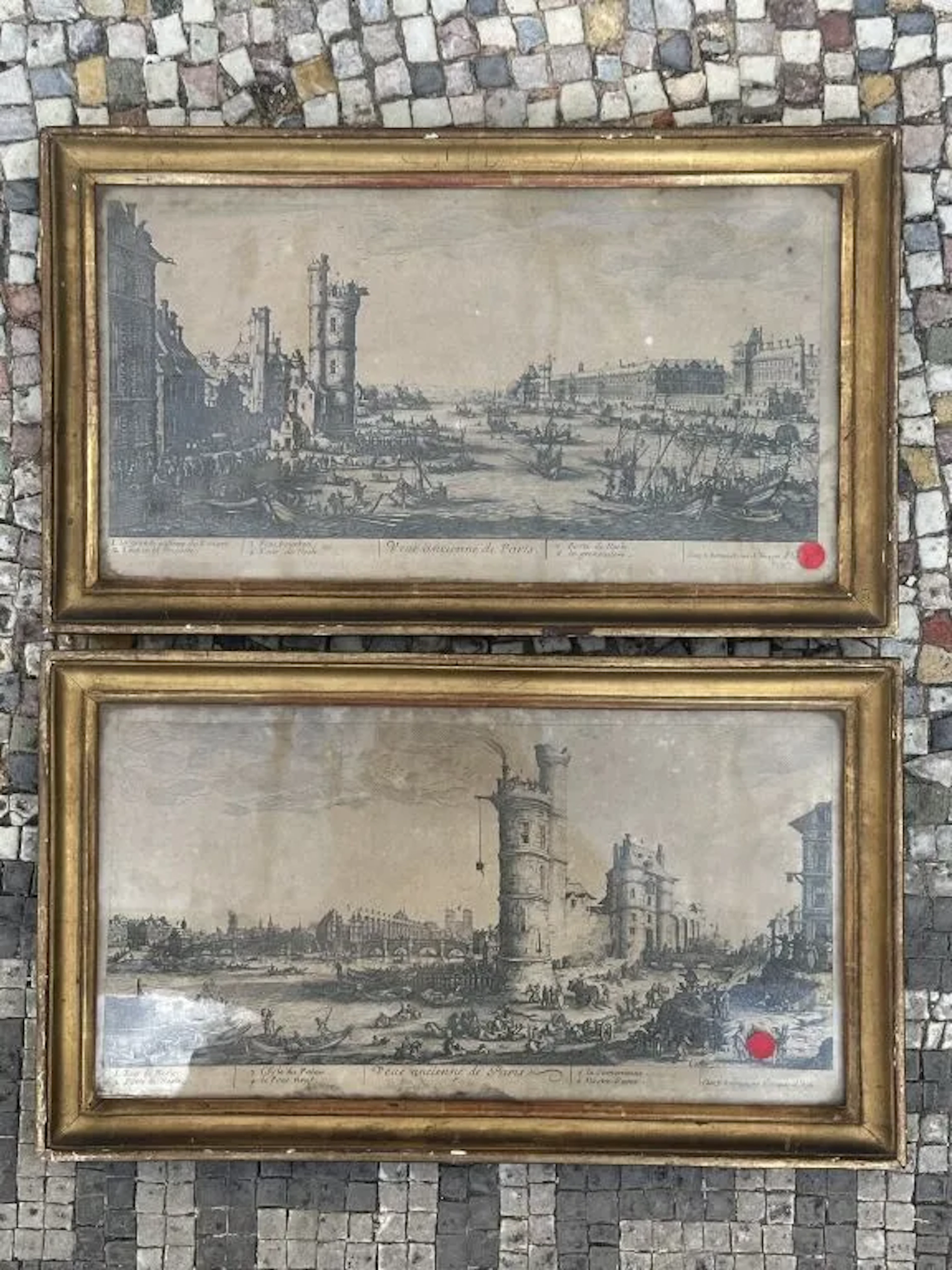 After Jacques CALLOT (1592–1635). View of the Rue du Pont-Neuf, the
