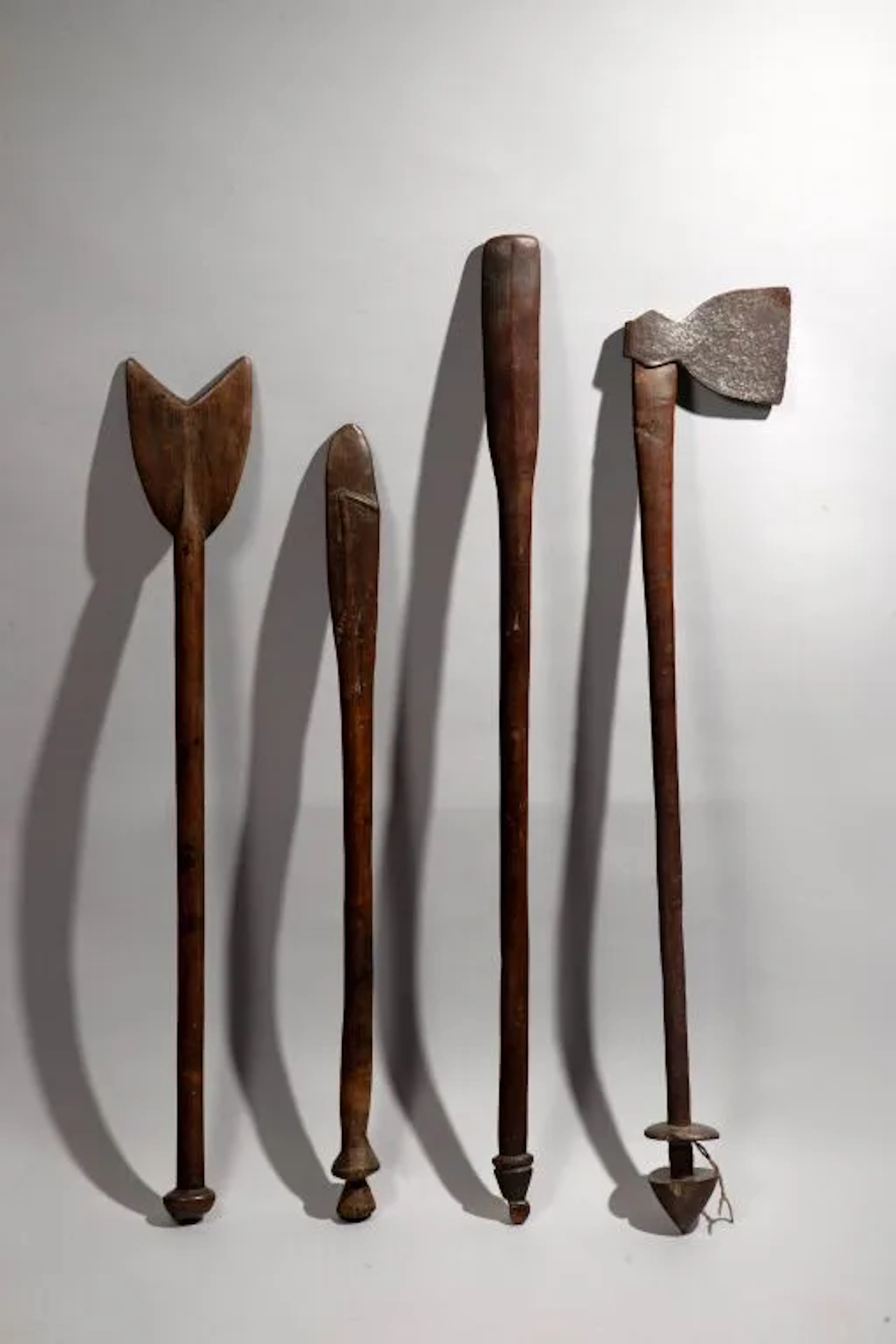 Club with a very old patina from use. Vanuatu Archipelago, 19th century.