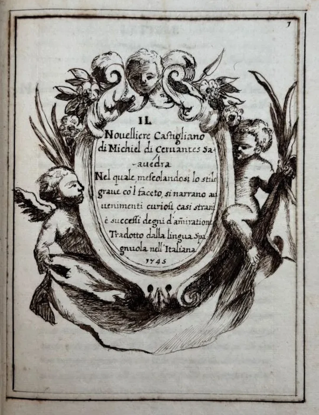 CERVANTES, Miguel de, and NOVILIERS CLAVEL, Guillaume-Alexandre (trans.).