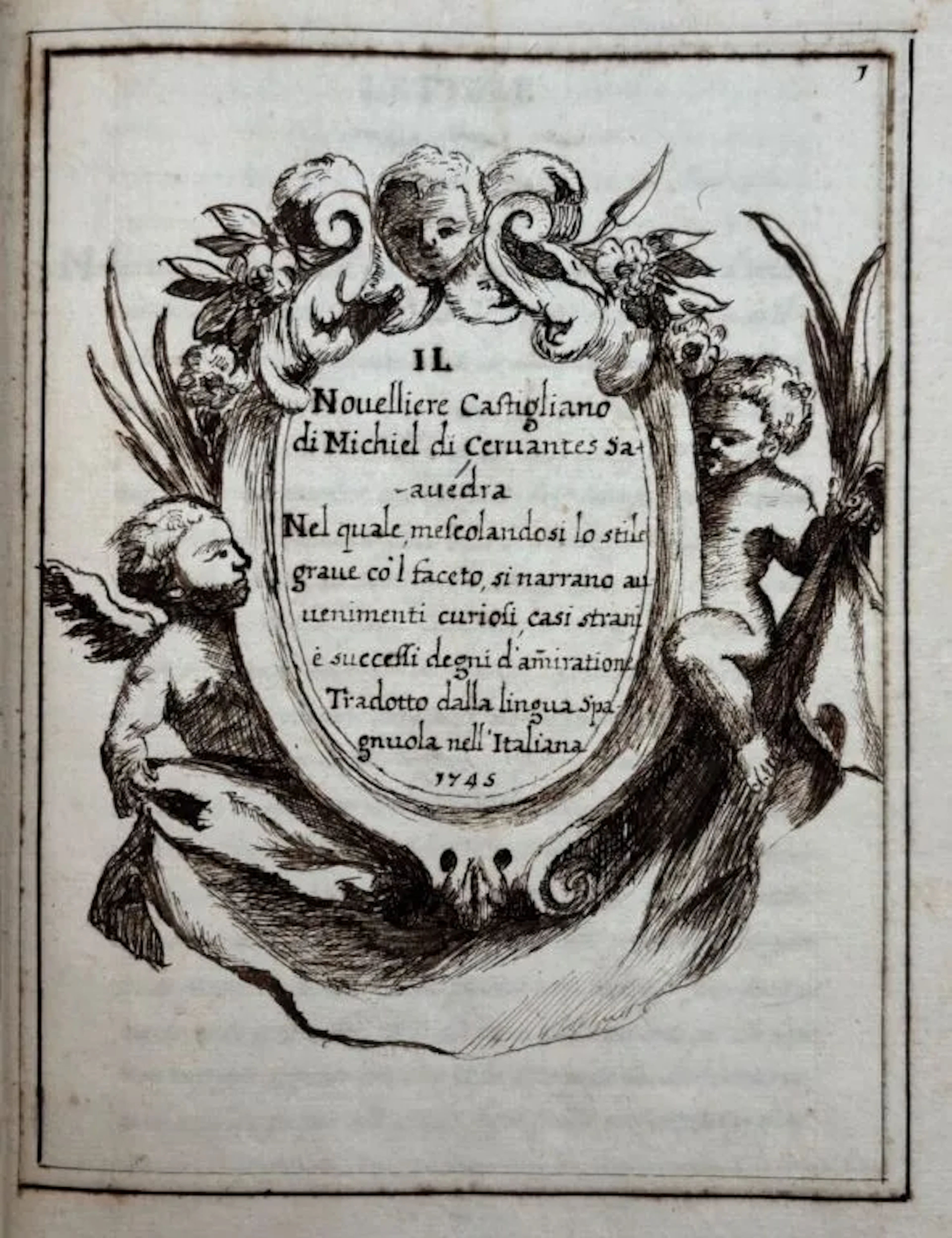 CERVANTES, Miguel de, and NOVILIERS CLAVEL, Guillaume-Alexandre (trans.).
