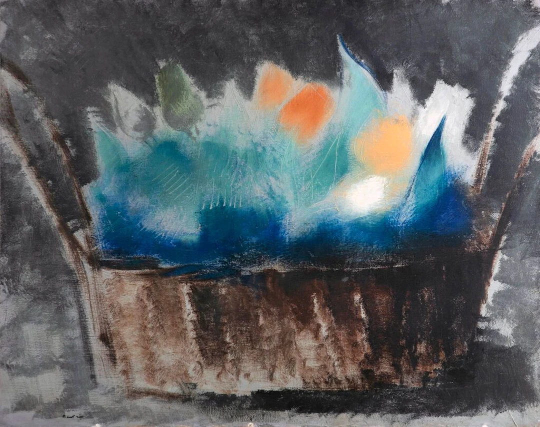 Jean FAUTRIER (1898–1954). Basket of Tulips, 1927. Oil on canvas.