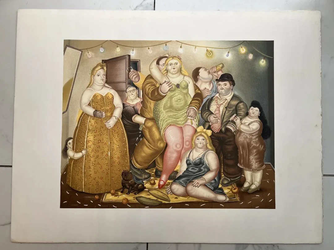 Fernando BOTERO (1932–2023). La casa de Raquel Vega, 1985. 8 lithographs