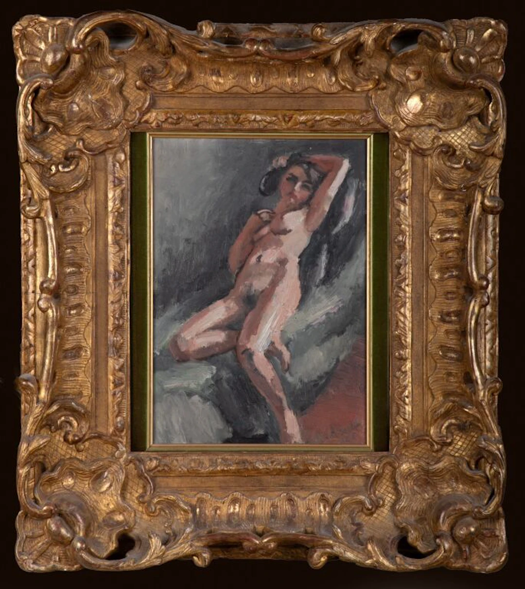Maurice ASSELIN (1882–1947). Nude Reclining on a Sofa, 1926. Oil on