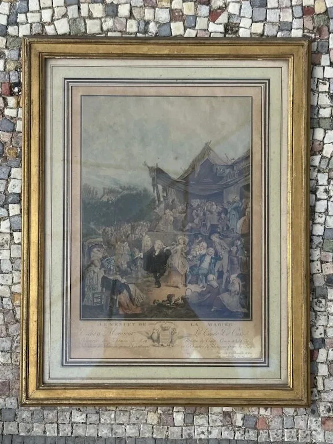 Philibert-Louis DEBUCOURT (1755–1832) The Bride’s Minuet. Color etching
