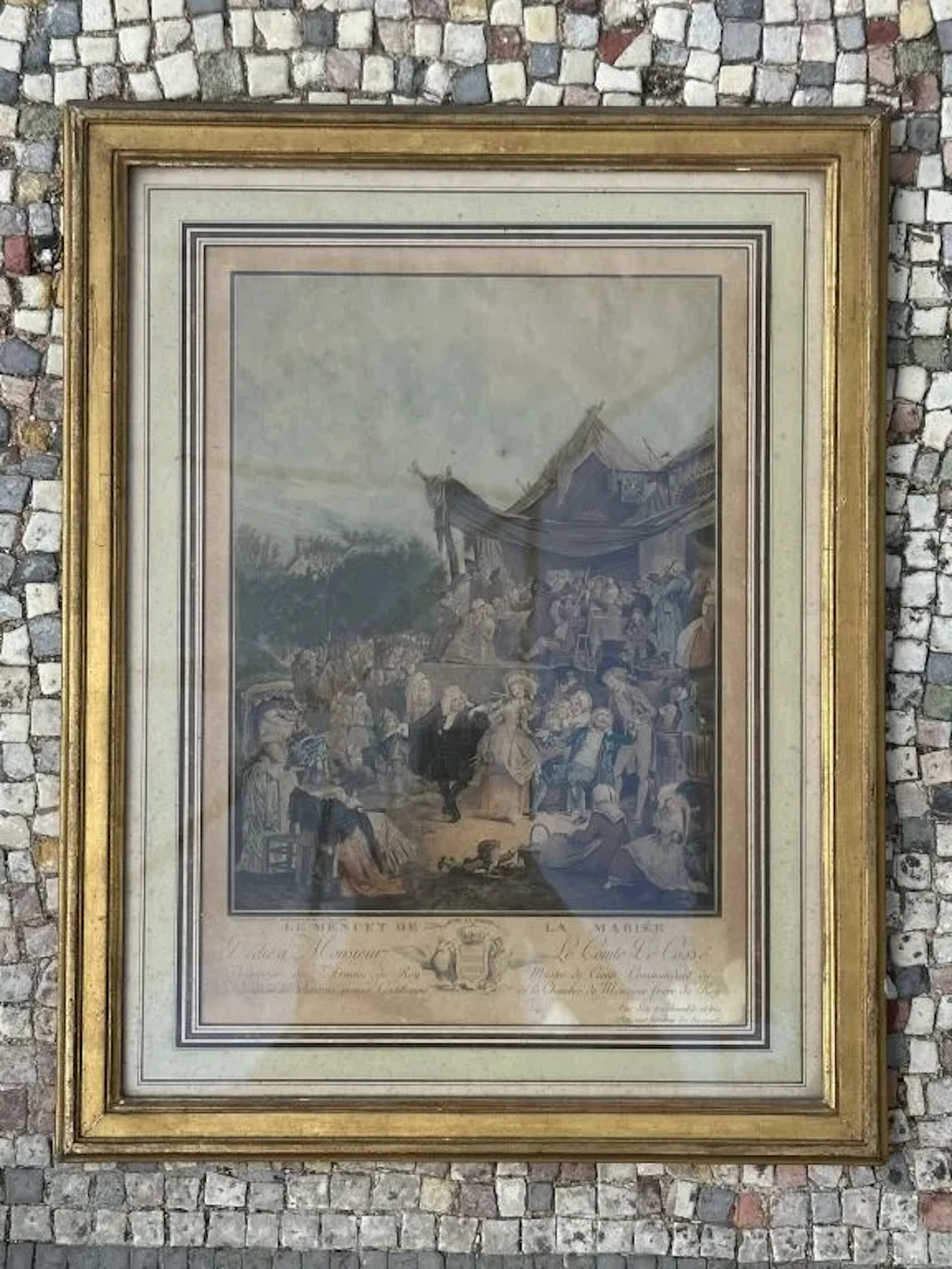 Philibert-Louis DEBUCOURT (1755–1832) The Bride’s Minuet. Color etching