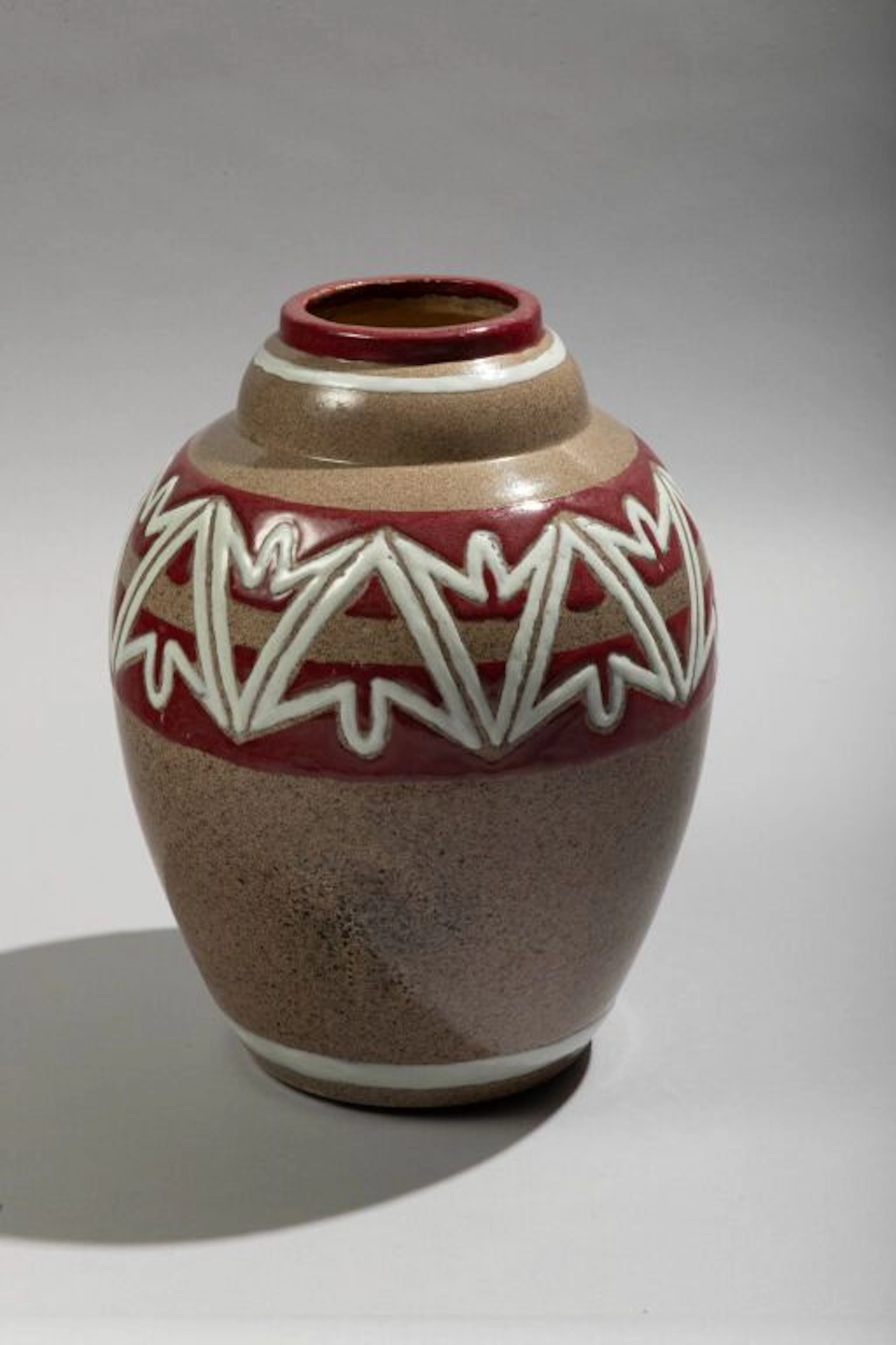 Marjolaine LANEL (1897–1976) & Luc LANEL (1893–1965). Ovoid vase with