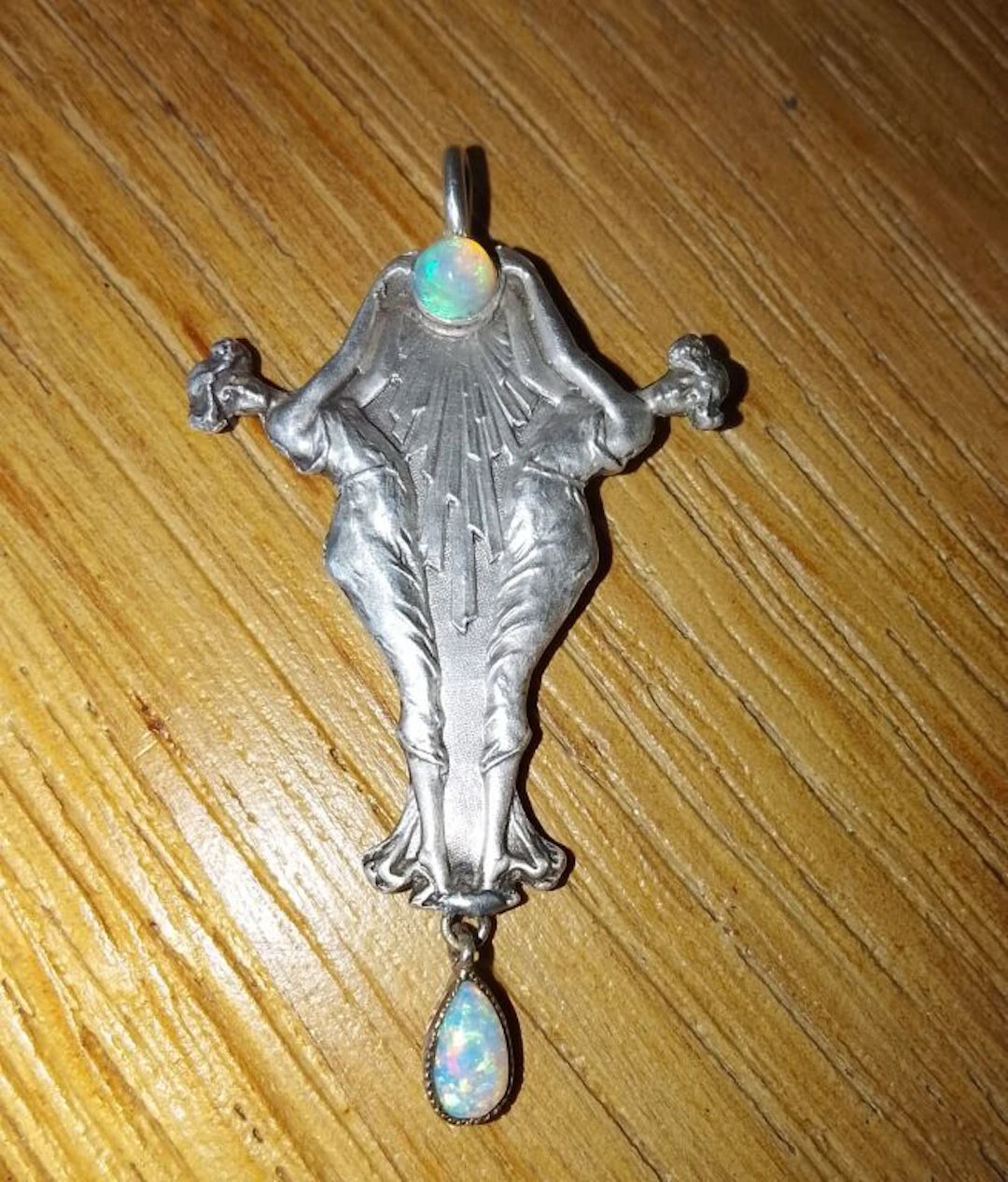 Lucien GAILLARD (1861–1942). Art Nouveau period. Erotic pendant in