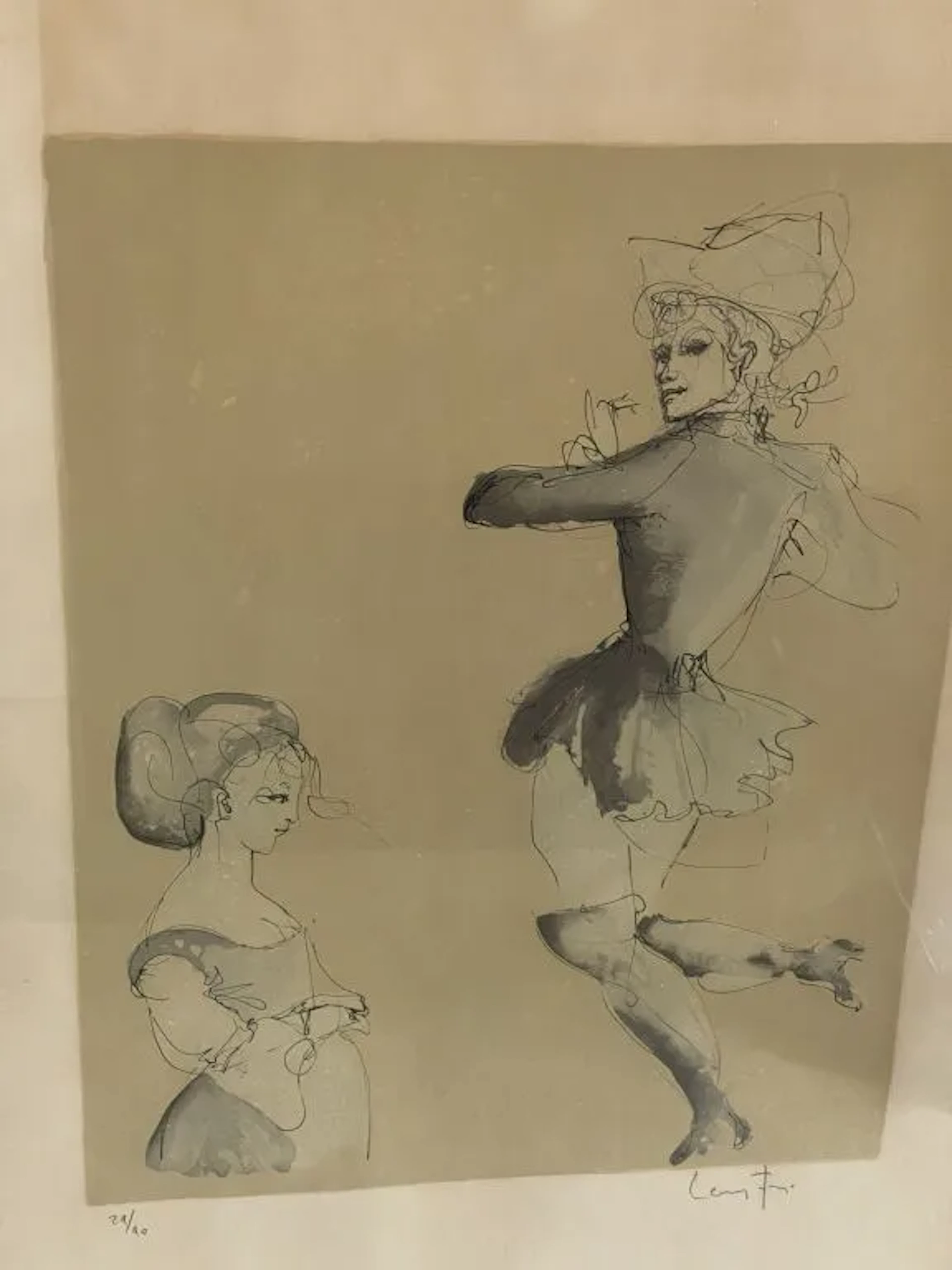 Leonor FINI (1907–1996). The Dancer and the Young Woman in Profile.