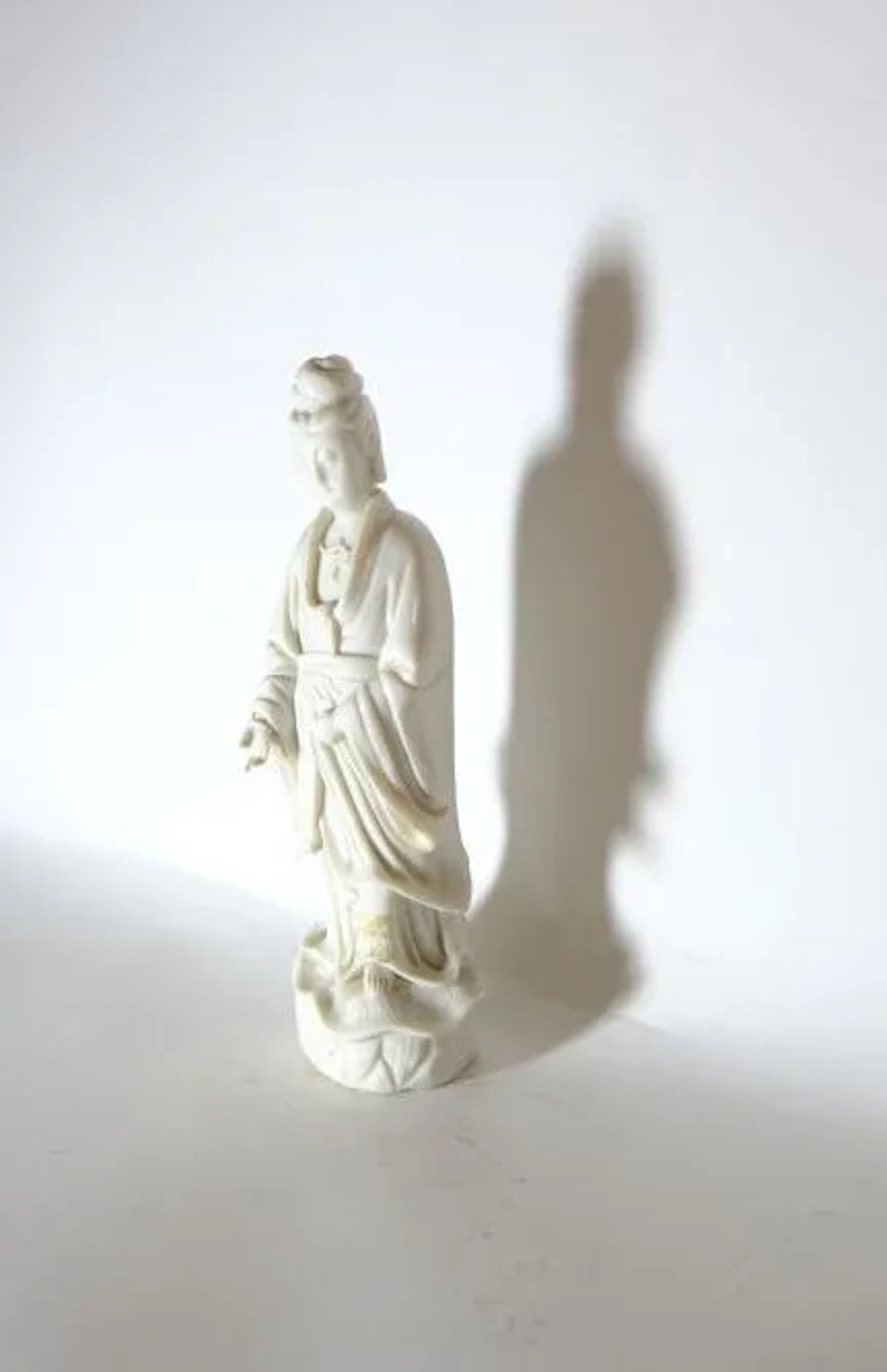 CHINA. A porcelain statuette known as “Blanc de Chine,” depicting