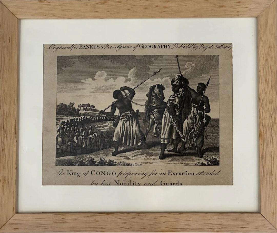"The King of Congo preparing for an excursion attended by his nobility