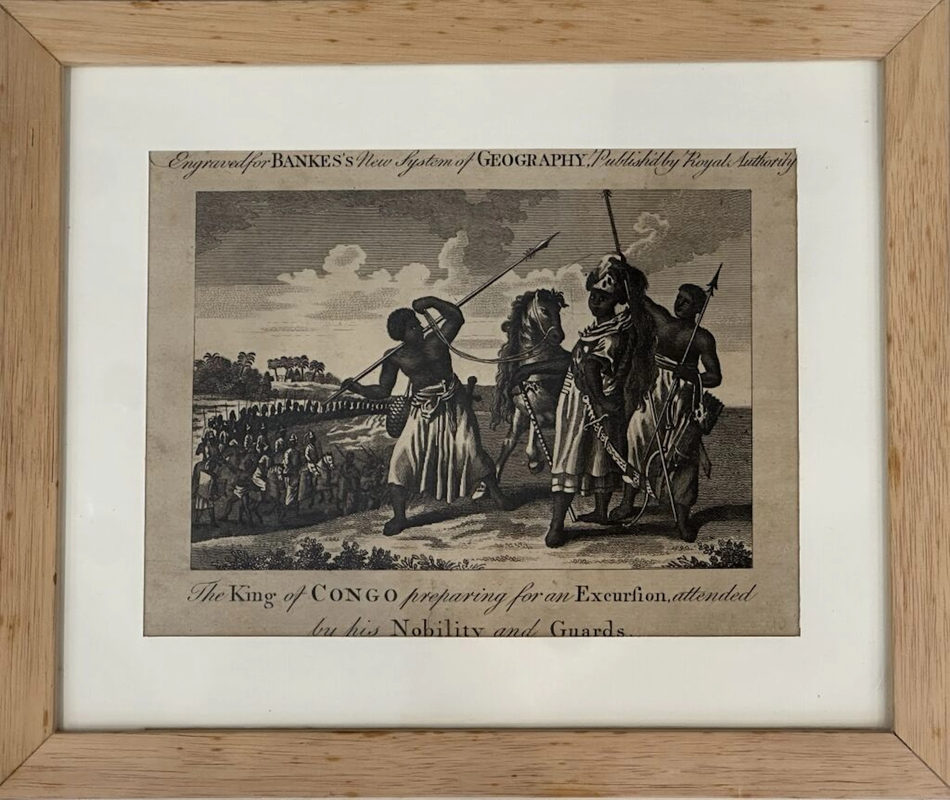 "The King of Congo preparing for an excursion attended by his nobility
