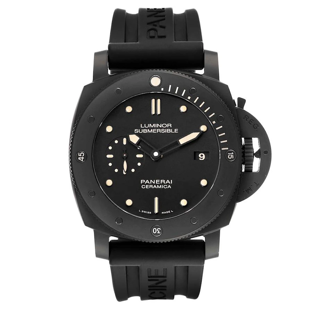 Luminor Submersible 1950 (Reference PAM00508). A 47mm black ceramic