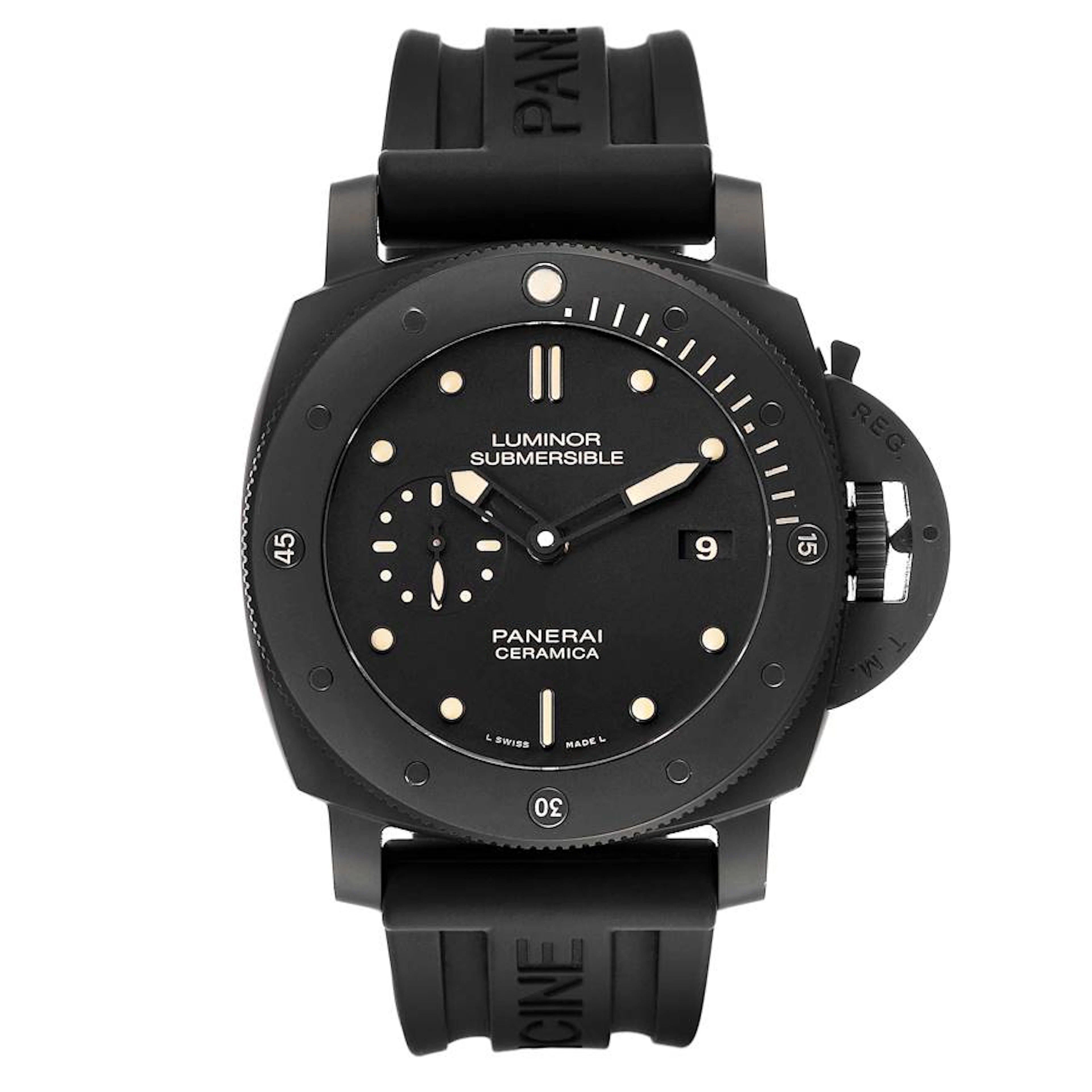 Luminor Submersible 1950 (Reference PAM00508). A 47mm black ceramic
